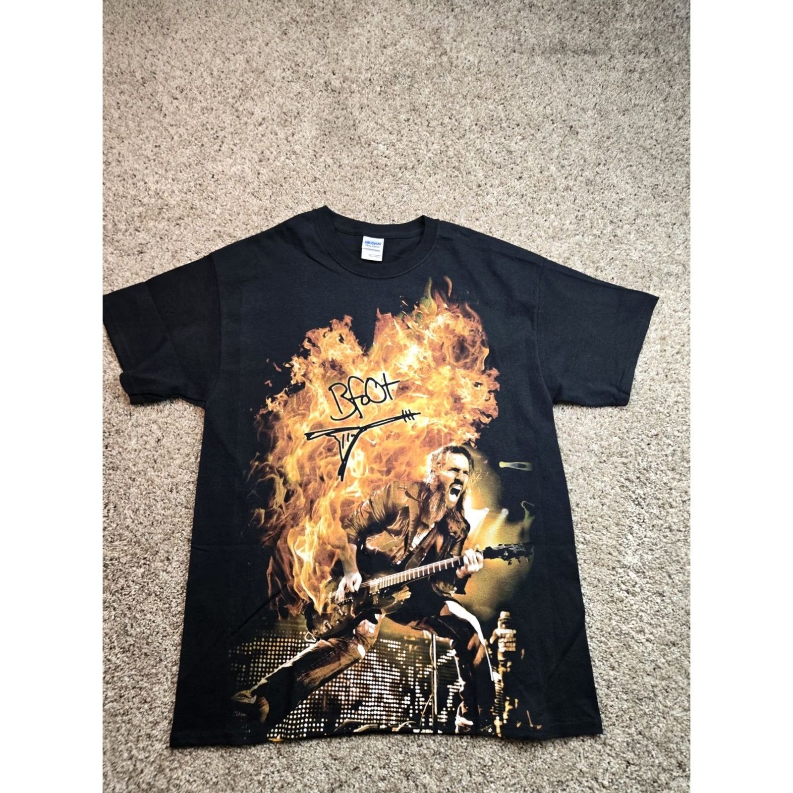 Gildan VINTAGE Bumblefoot Ron Thal T Shirt Mens L Black Short Sleeve Band Tee NWOT Size US L / EU 52-54 / 3 - 2 Thumbnail