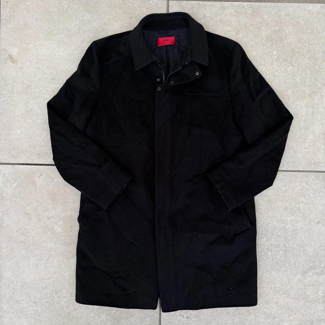 Hugo Boss Hugo Boss Vintage 90s Cashmere Coat Black Size US XL / EU 56 / 4 - 1 Thumbnail