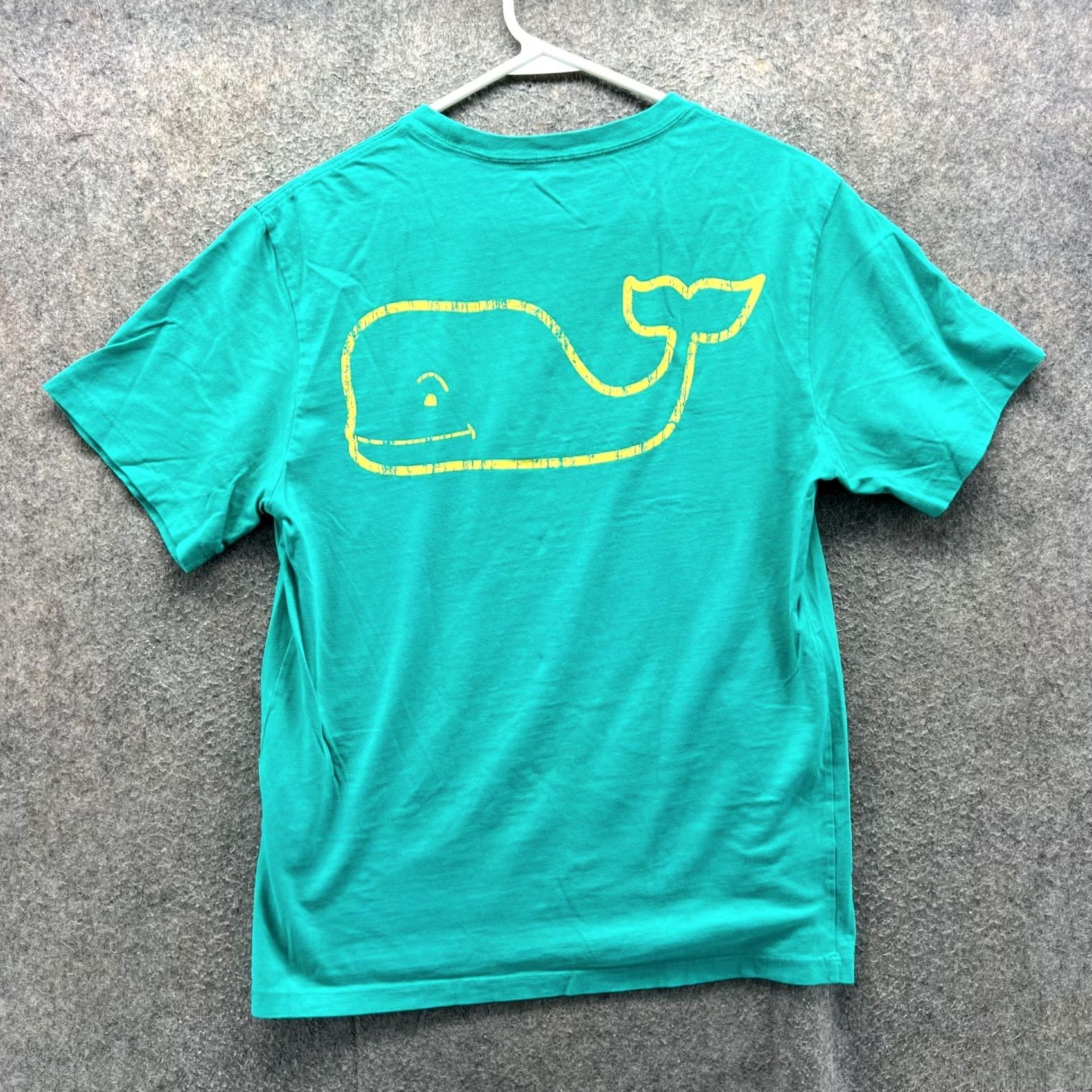 Vineyard Vines Vineyard Vines Shirt Mens XS Teal Blue Crewneck Pocket Whale Cotton Extra Small Size US XS / EU 42 / 0 - 2 Thumbnail