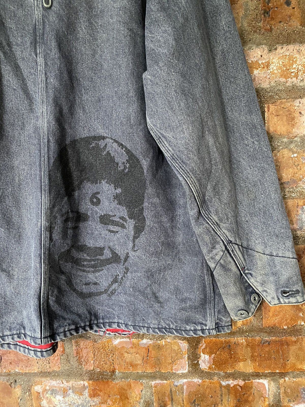 Hex Antistyle 1990s Satanic Boy face Denim Workwear Jacket Size US XL / EU 56 / 4 - 3 Thumbnail