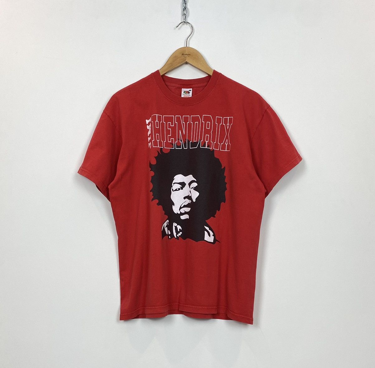 Jimi Hendrix Vintage Jimi Hendrix Short Sleeve T-Shirt Size XL Red Top Size US XL / EU 56 / 4 - 1 Thumbnail