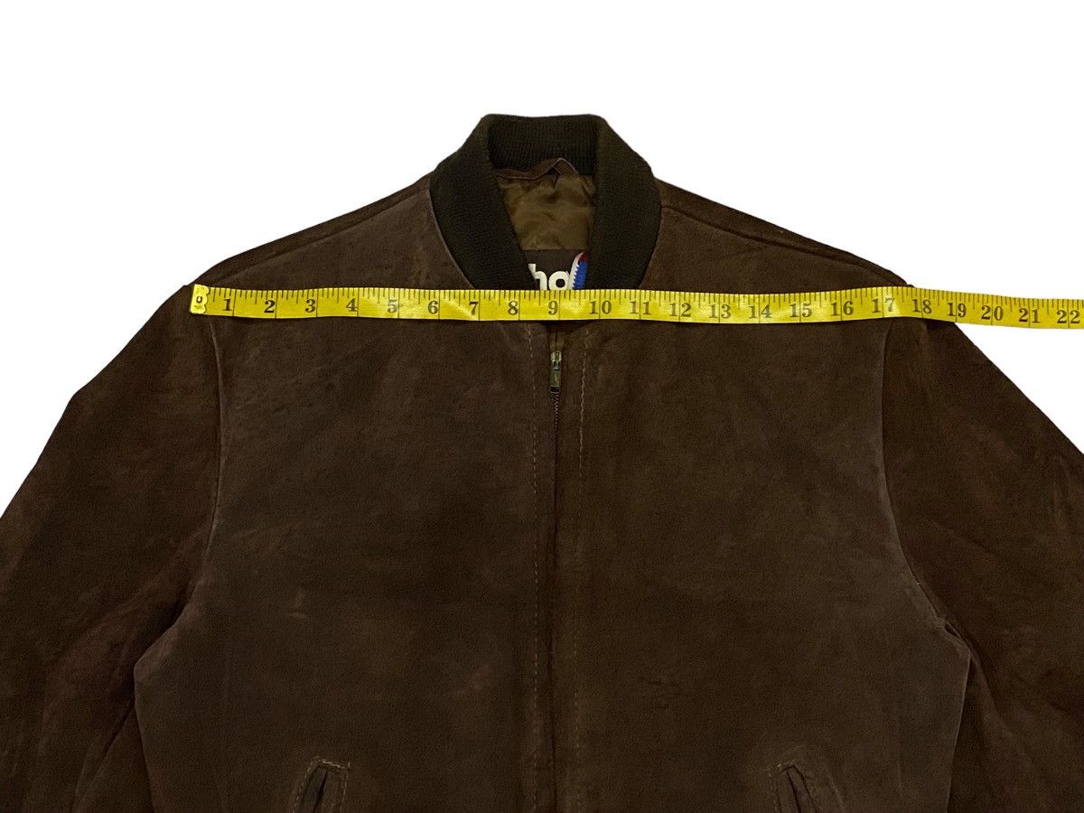 Vintage Schott Suede Leather Bomber Jacket Size 38