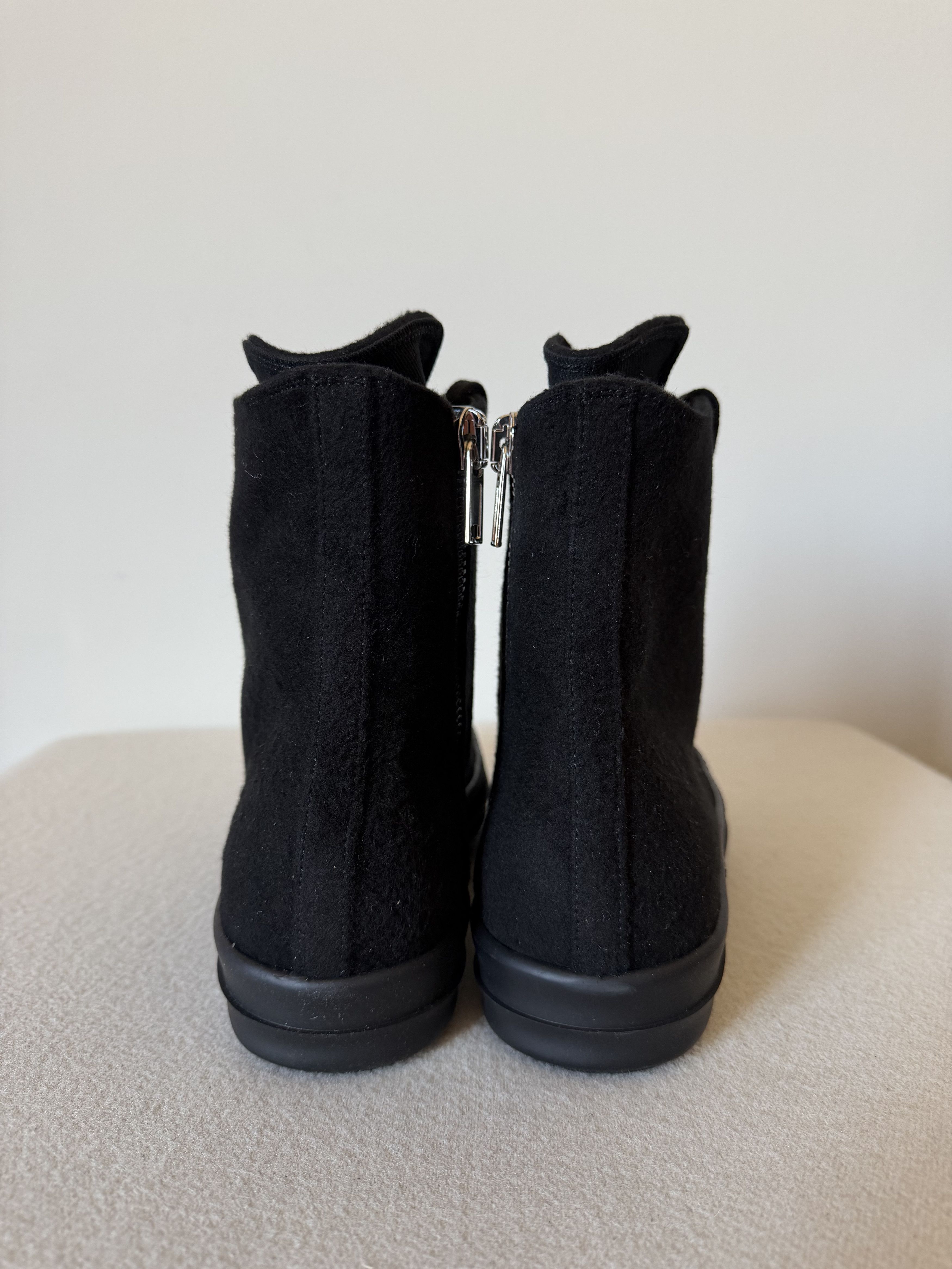 Rick Owens Drkshdw Rick Owens DRKSHDW Vegan Ramones in Brushed Black Size US 8 / EU 41 - 6 Thumbnail