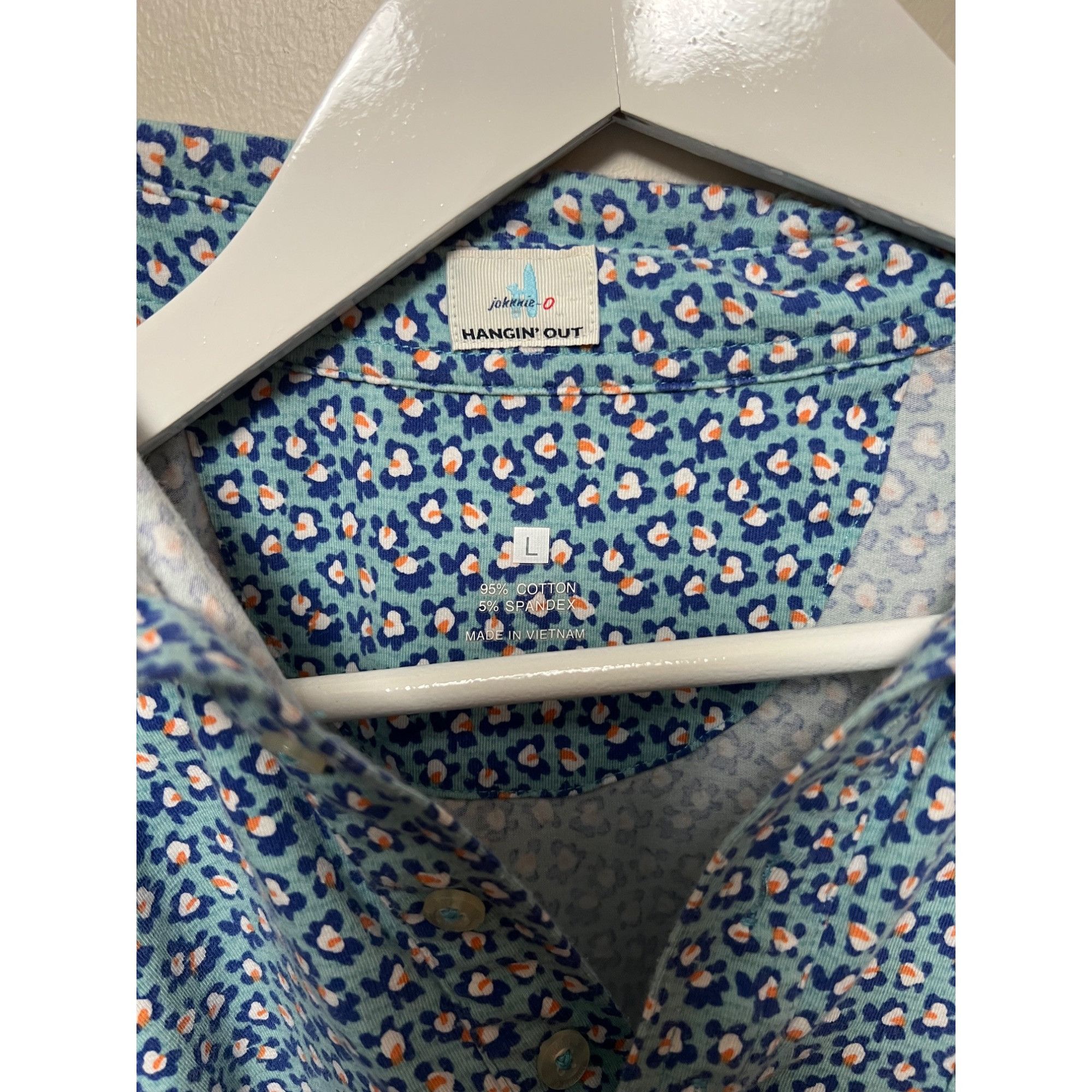 johnnie-O Johnnie-O Floral Polo Shirt - Size L Size US L / EU 52-54 / 3 - 2 Thumbnail
