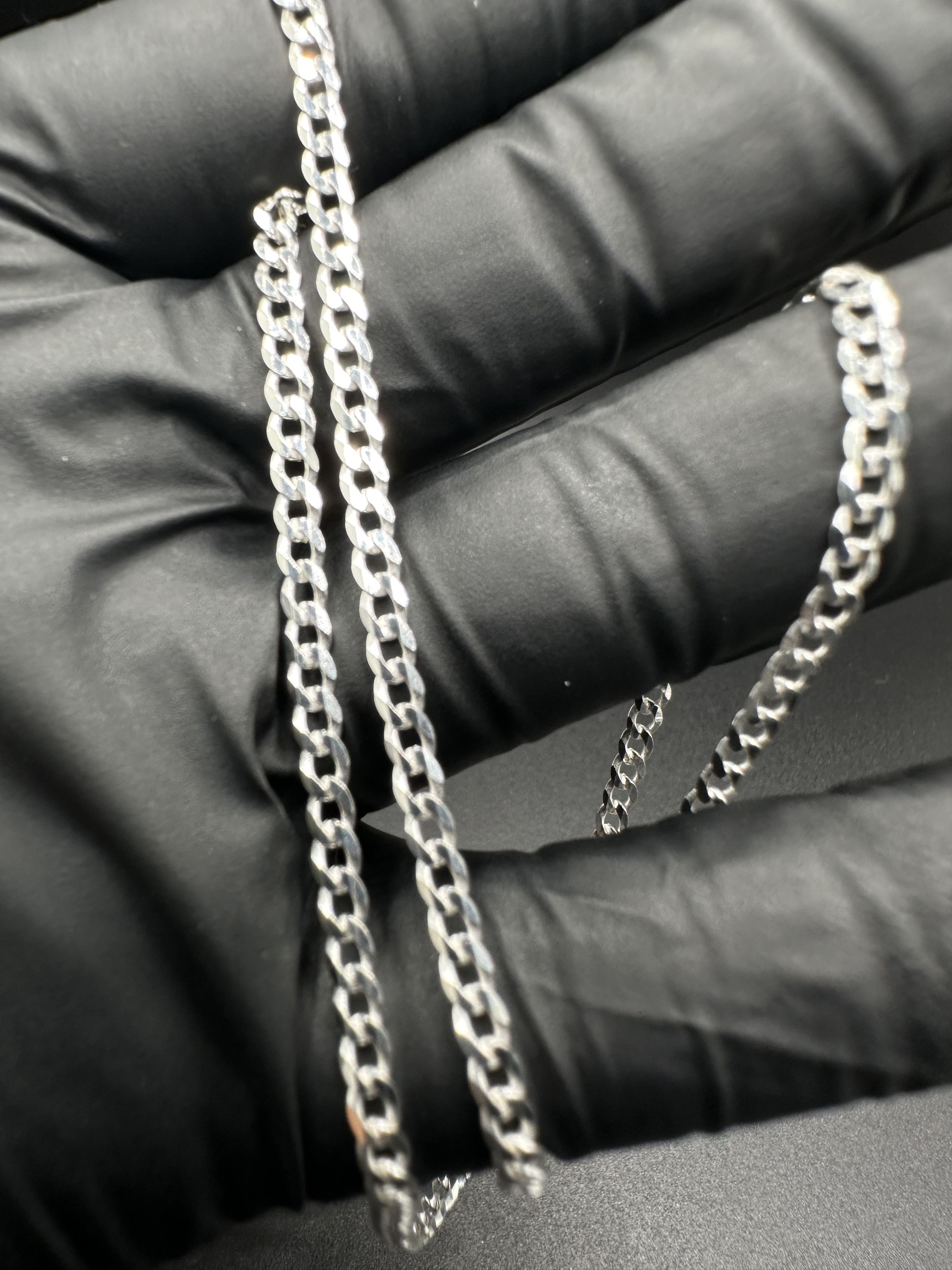 Jewelry STERLING SILVER .925 CUBAN NECKLACE Size ONE SIZE - 2 Thumbnail