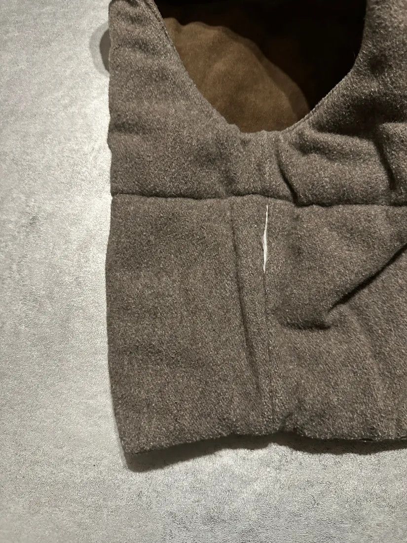 Emporio Armani × Vintage 1990s Emporio Armani Suede Brown Leather Vest Size US S / EU 44-46 / 1 - 6 Thumbnail