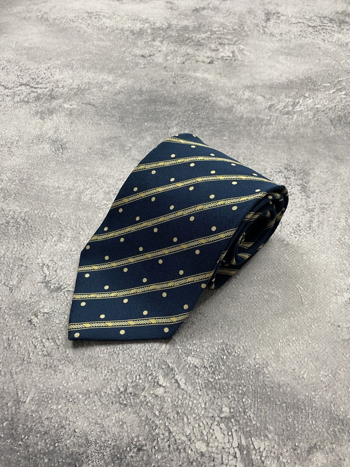 Armani Vintage Giorgio Armani Men's Silk Tie Cravatte Polka Dot Size ONE SIZE - 7 Thumbnail