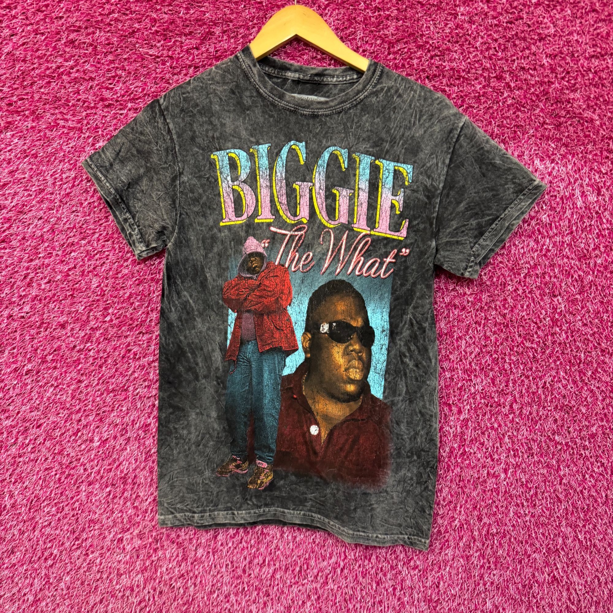 Rap Tees Biggie Smalls The What mineral wash shirt size small Size US S / EU 44-46 / 1 - 1 Thumbnail