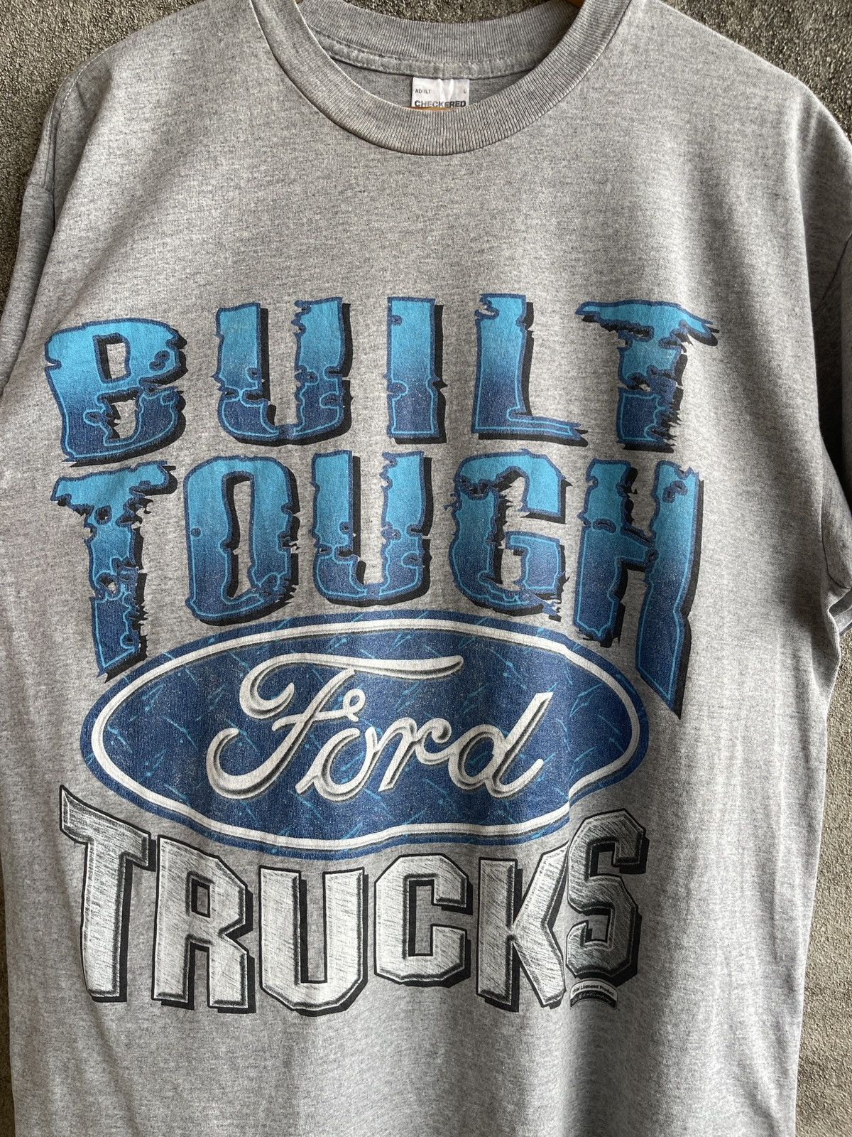 Ford Vintage 90s🔥BUILT TOUCH FORD TRUCKS🔥SpellOut Logo Tshirt Size US L / EU 52-54 / 3 - 2 Thumbnail