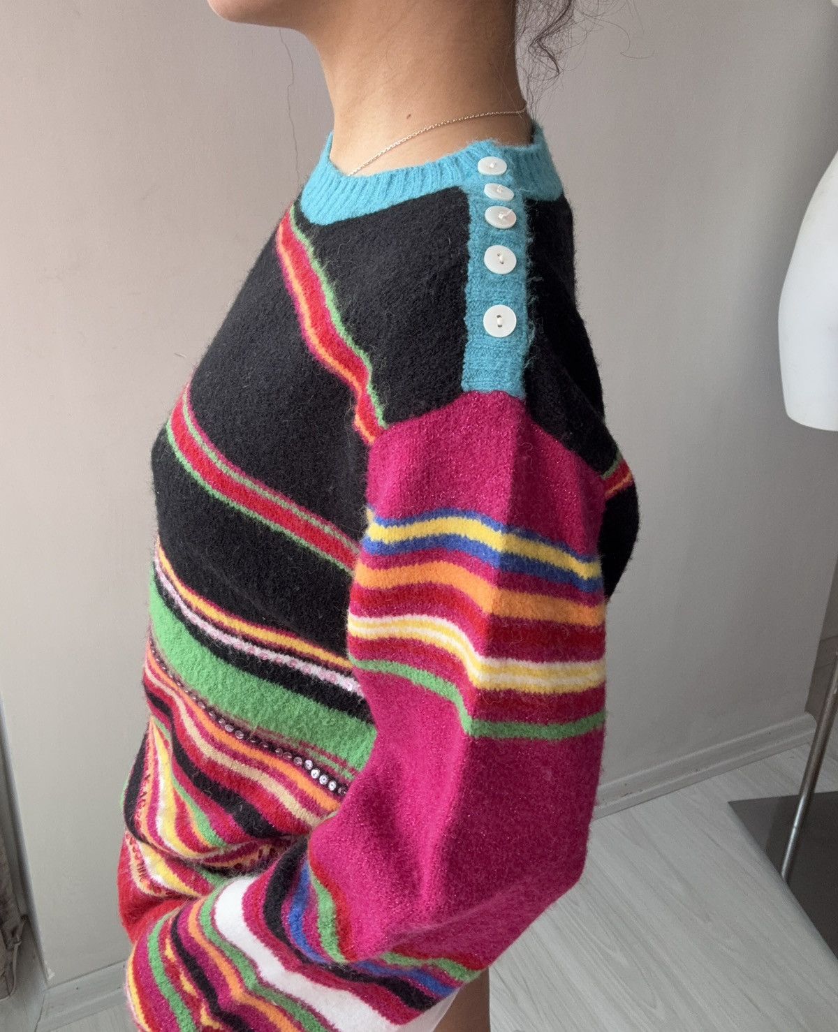 Vintage Derhy jumper Size L / US 10 / IT 46 - 3 Thumbnail