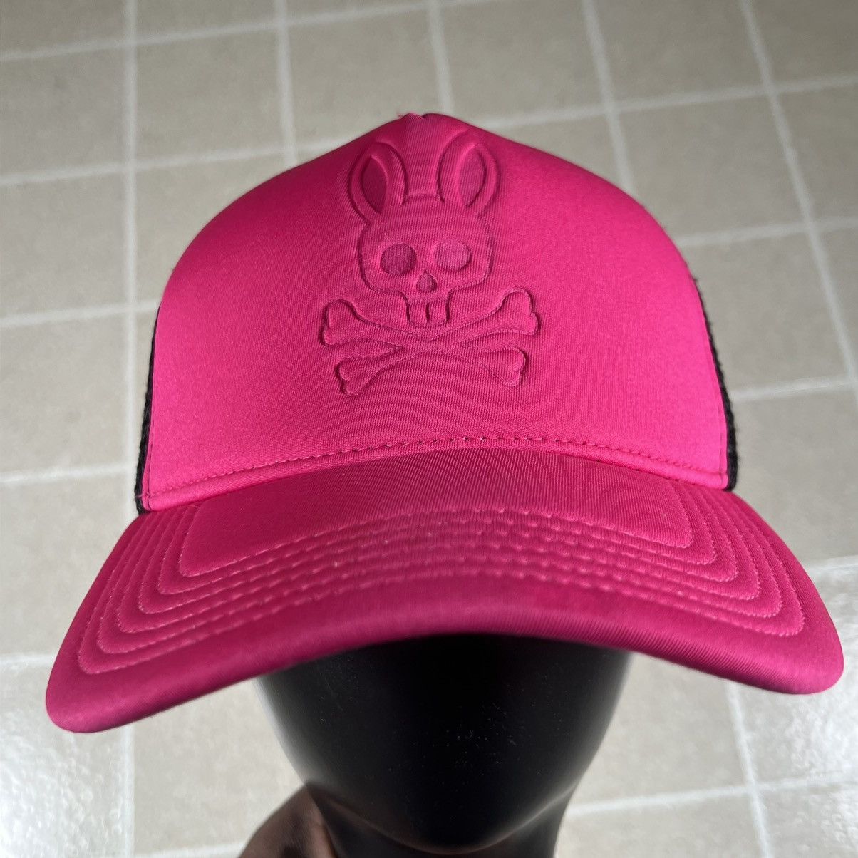 Other Psycho Bunny Hat Cap Trucker Pink Mesh Snapback Adjustable Size ONE SIZE - 1 Thumbnail