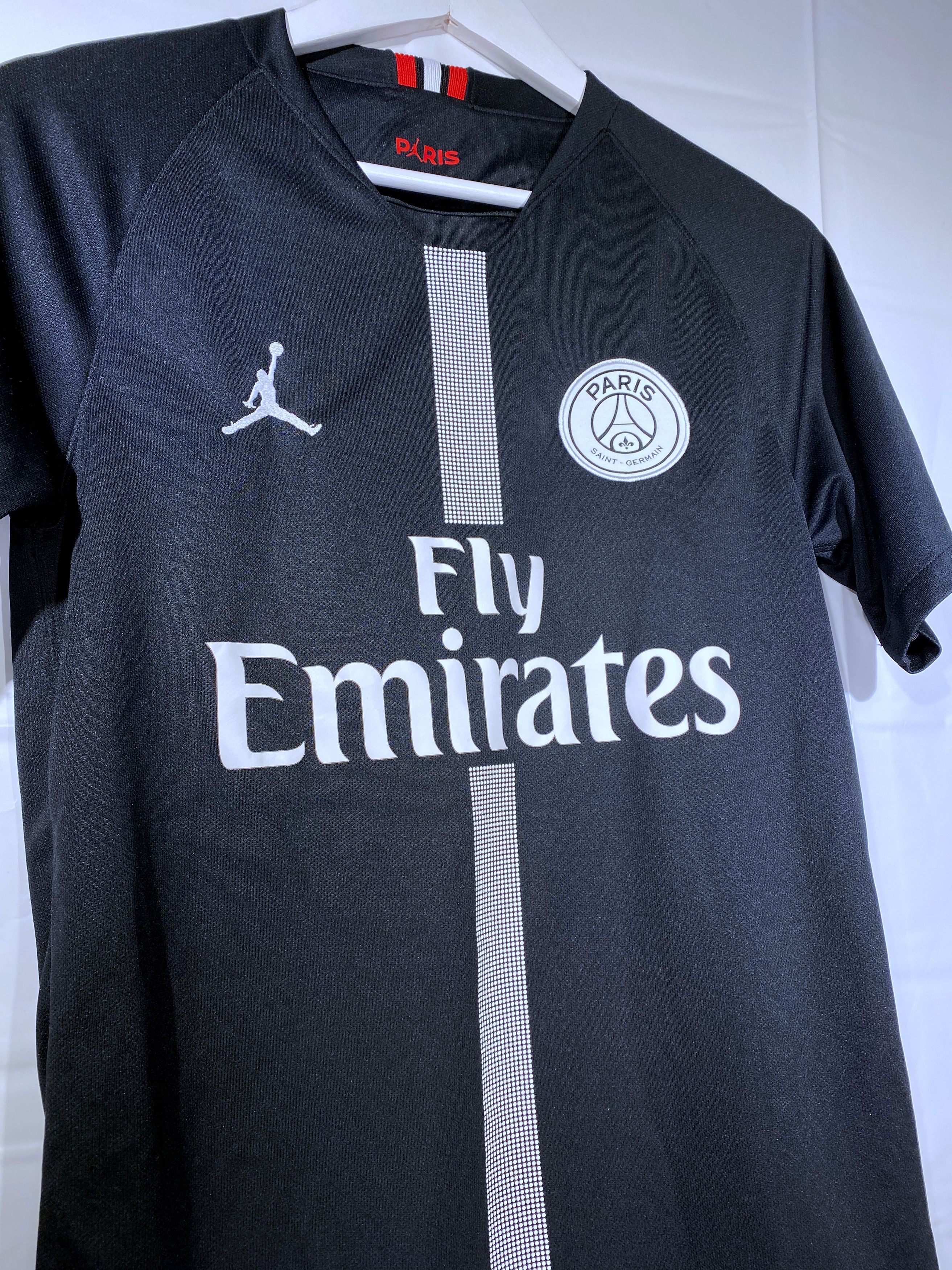 Jordan Brand Nike Soccer Jersey PSG Paris Blank Jersey Jumpman Air Jordan Soccer size S RARE Grailed