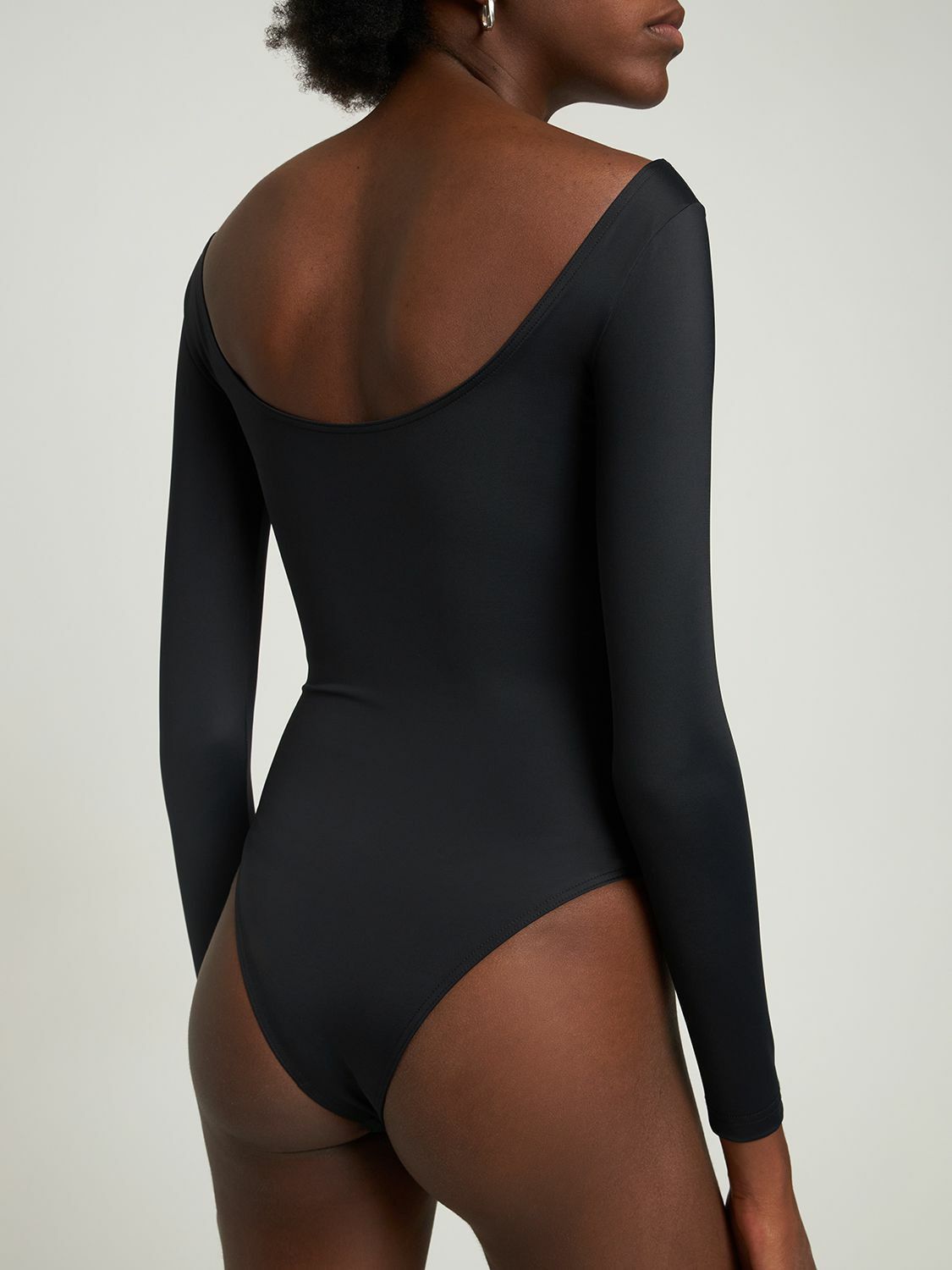 Balenciaga o1bcso1str1024 Dancer Bodysuit in Black Size L / US 10 / IT 46 - 3 Thumbnail