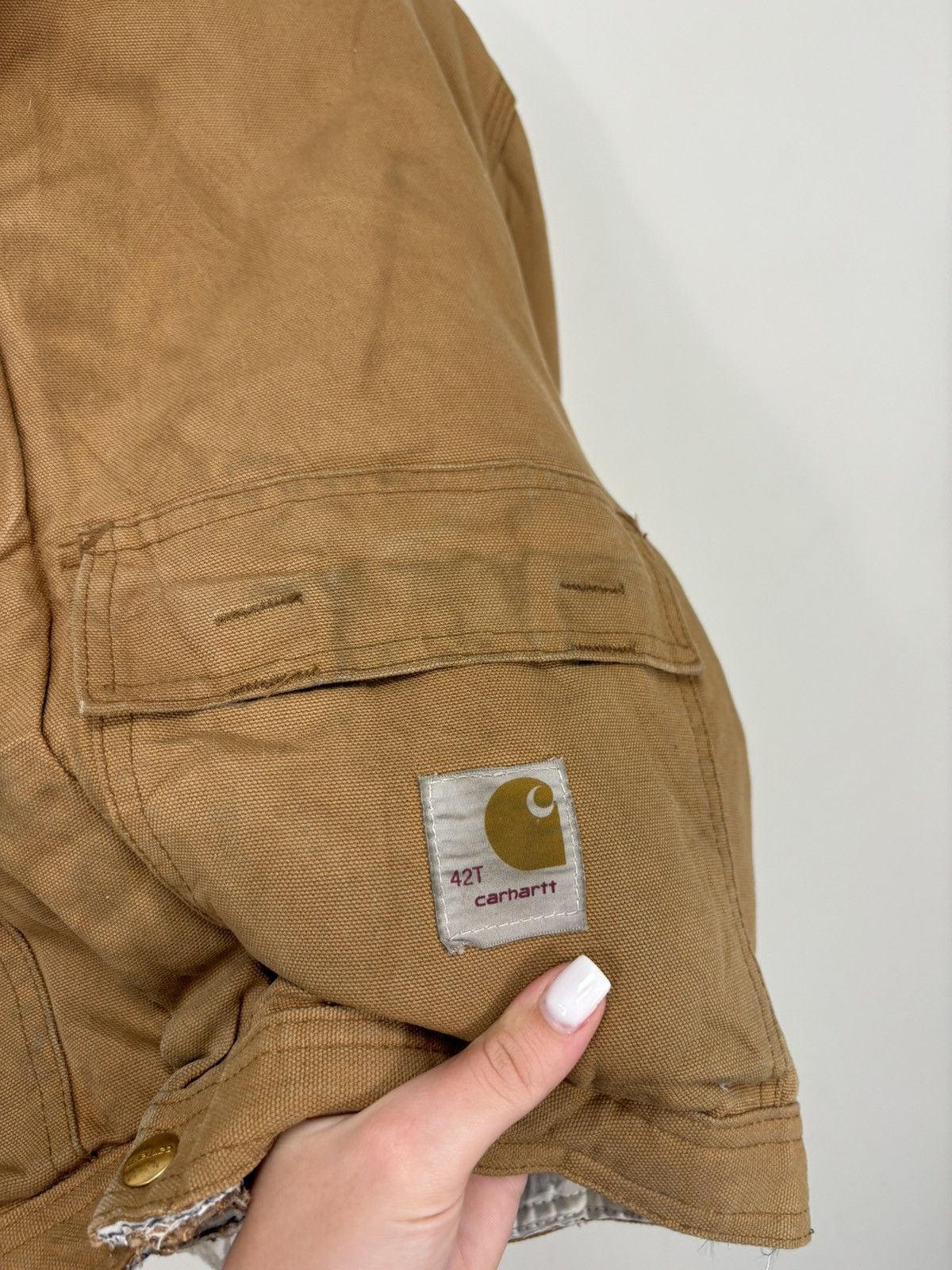Carhartt Vintage 90s Carhartt USA Made Work Hype Boxy Cropped Jacket Size US M / EU 48-50 / 2 - 8 Thumbnail