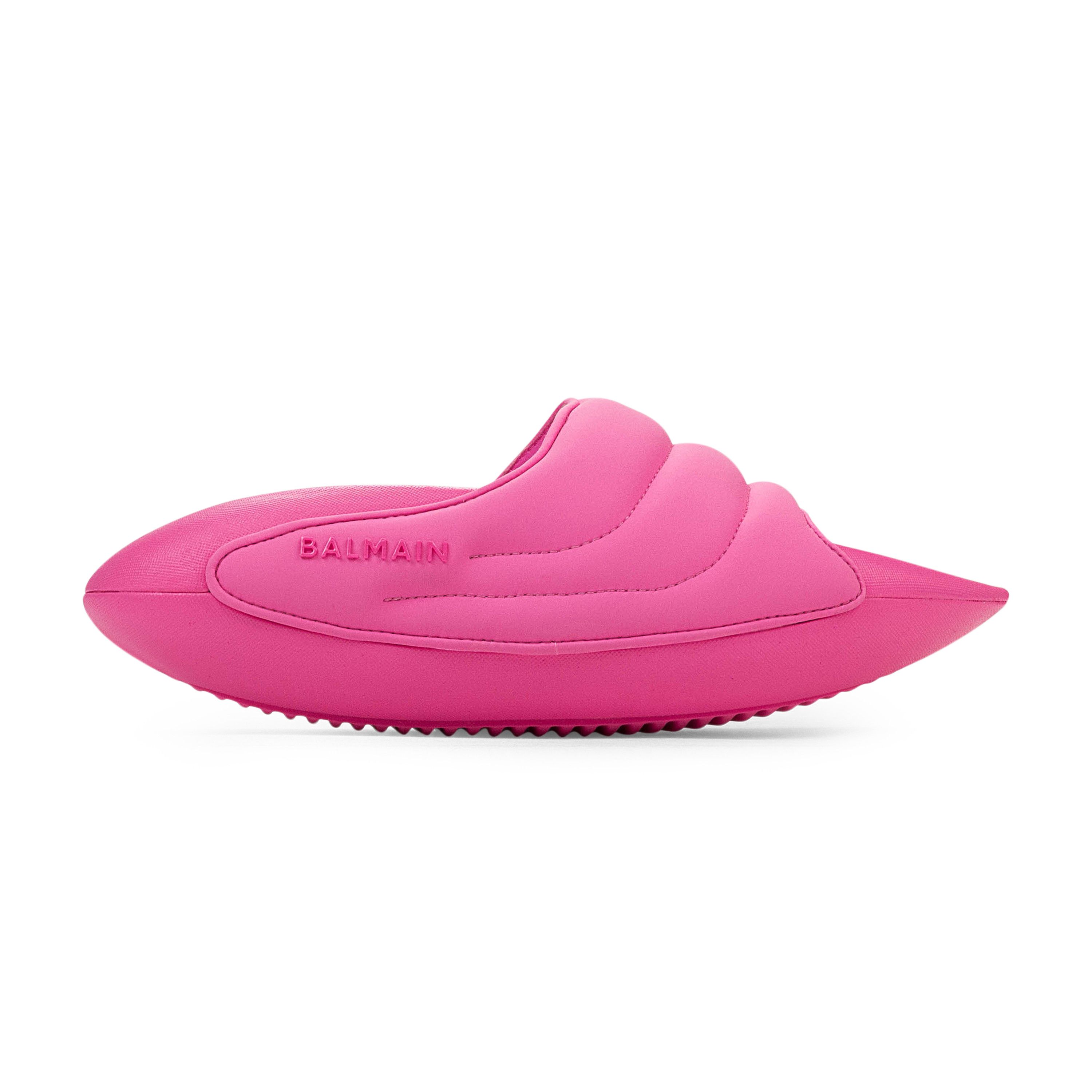 Balmain Pink Quilted B-IT Mules Size 36 Size US 6 / IT 36 - 1 Thumbnail