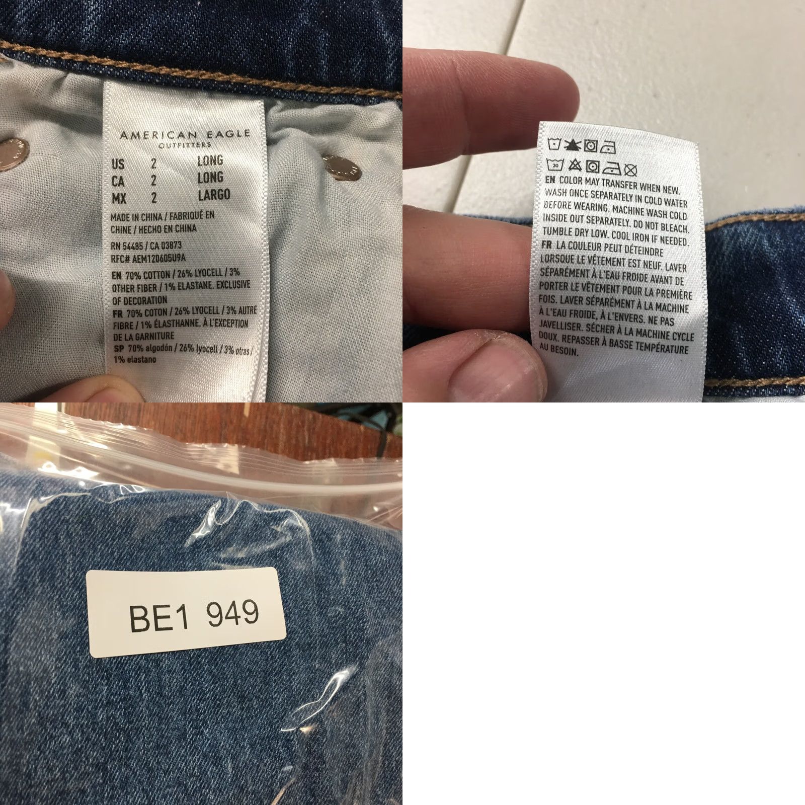 American Eagle Outfitters American Eagle Outfitters Jeans Womens 2 Long Blue Straight 27x28.5 Denim Stretch 5-Pocket Regular Modern Rise Medium Wash Blue Womens Jeans Size 26" / US 2 / IT 38 - 10 Thumbnail