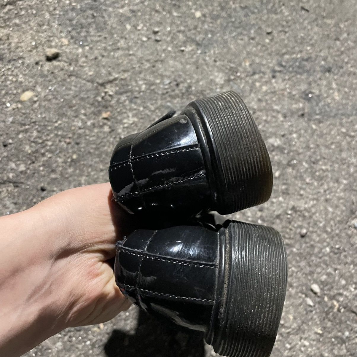 Dr. Martens Dr. Martens Mary Jane Patent Leather Shoes Black boots Size US 8 / IT 38 - 6 Thumbnail