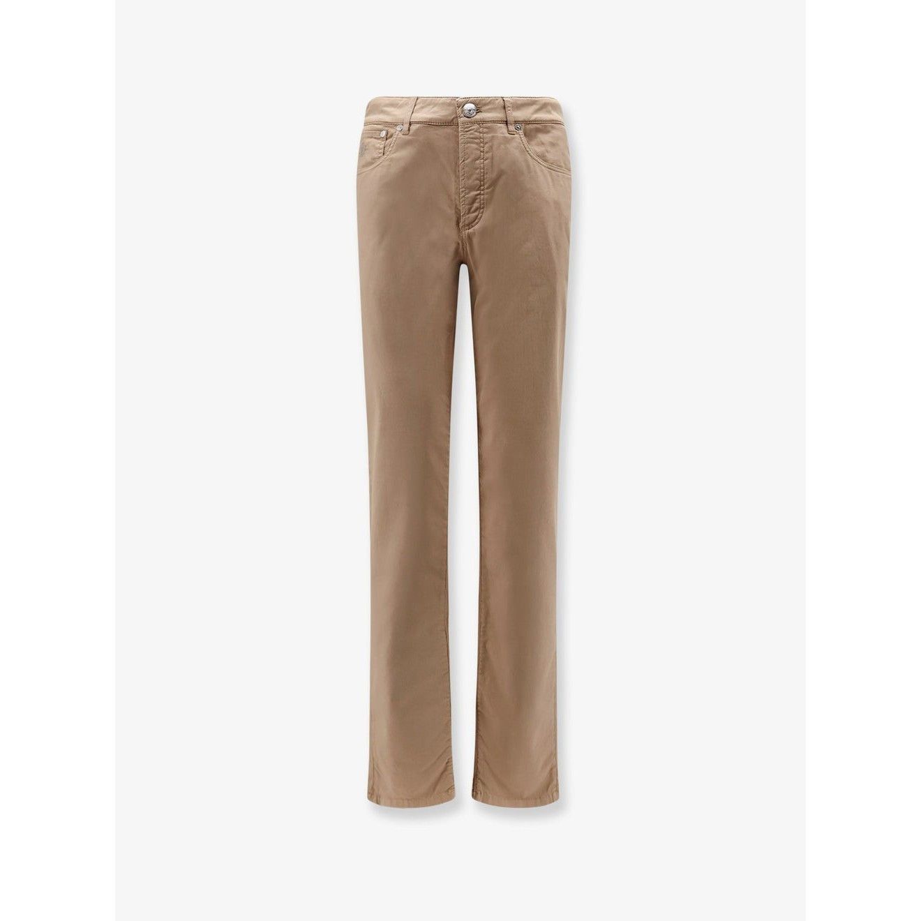 BRUNELLO CUCINELLI $880 Biscuit Pima Trousers New & Authenti