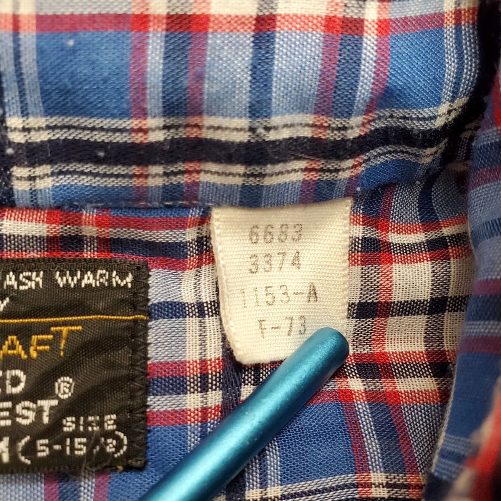 Vintage VINTAGE Towncraft Shirt Men M Blue Plaid Button Short Sleeve Casual JCPenney Weathered/Occasion Size US M / EU 48-50 / 2 - 7 Thumbnail