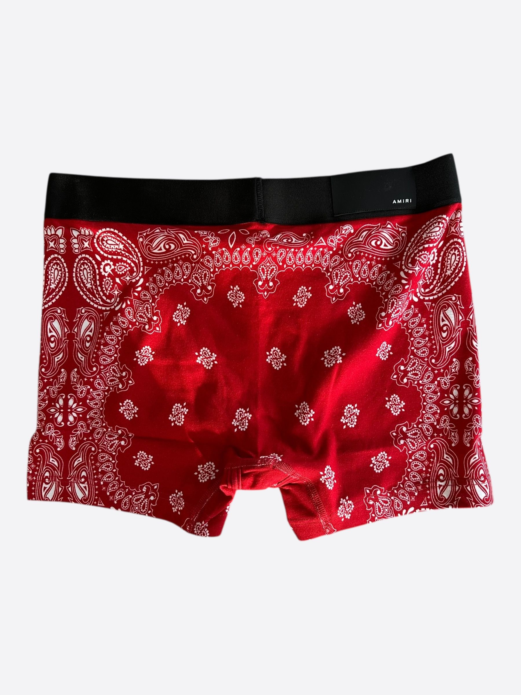 Amiri Amiri Red & White Bandana MA Logo Boxershorts Size 34 - 2 Thumbnail