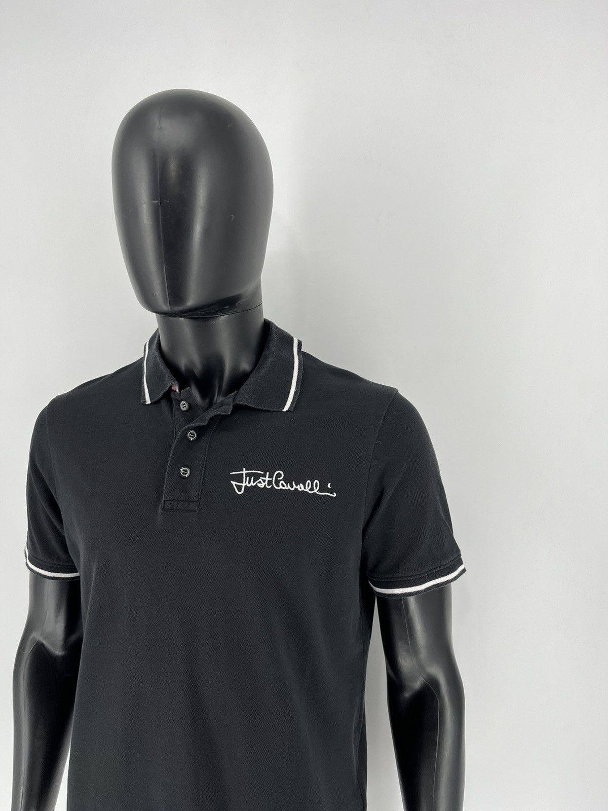 Just Cavalli Vintage Just Cavalli Embroidered Logo Polo Shirt Size US L / EU 52-54 / 3 - 4 Thumbnail
