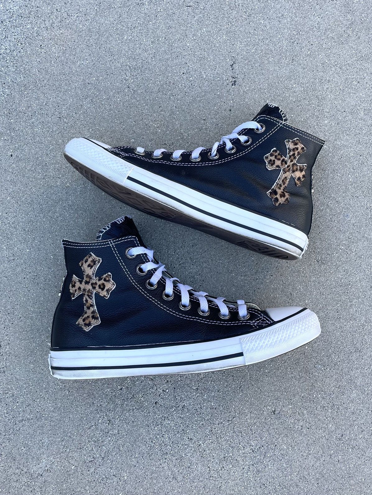 Chrome Hearts Chrome Hearts 1/1 Cheetah Patch Converse | Grailed