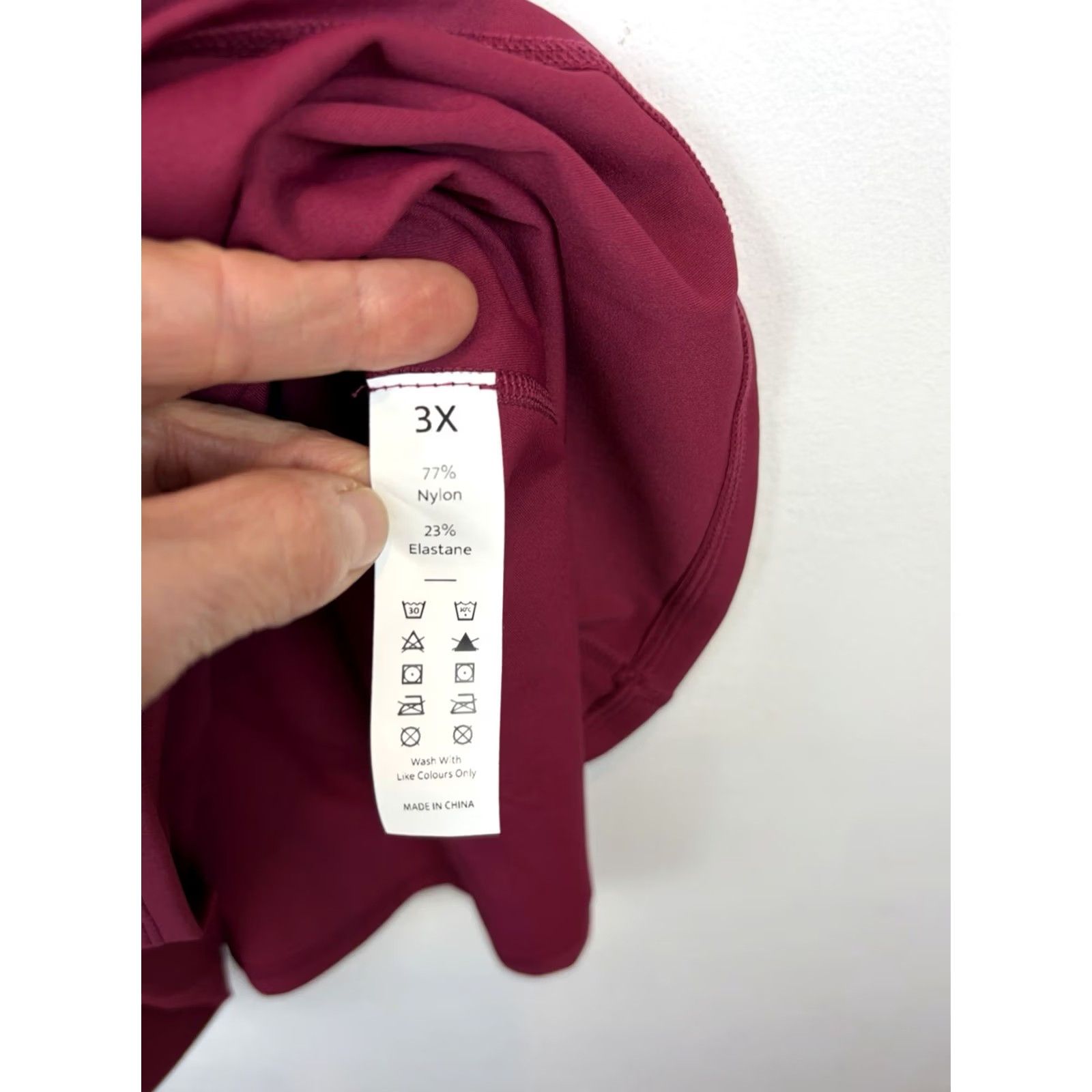 Vintage Halara Athletic Dress 3X Red Violet Backless Racerback Flare Active New No Short Womens Size 40" / US 18 - 7 Thumbnail