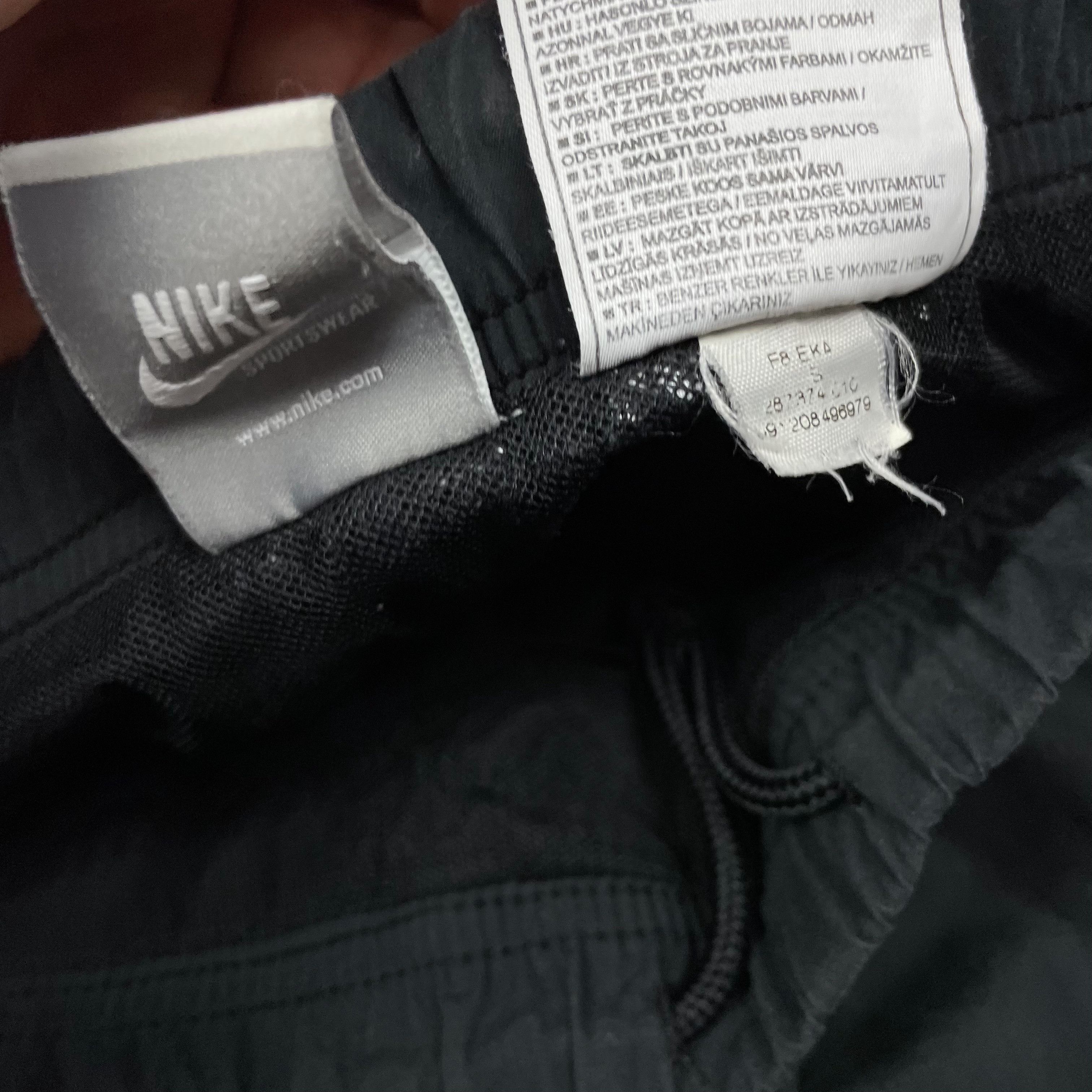 Nike × Vintage Nike Sportswear Men Black Spellout Straight Track Pant Small Size US 30 / EU 46 - 8 Thumbnail