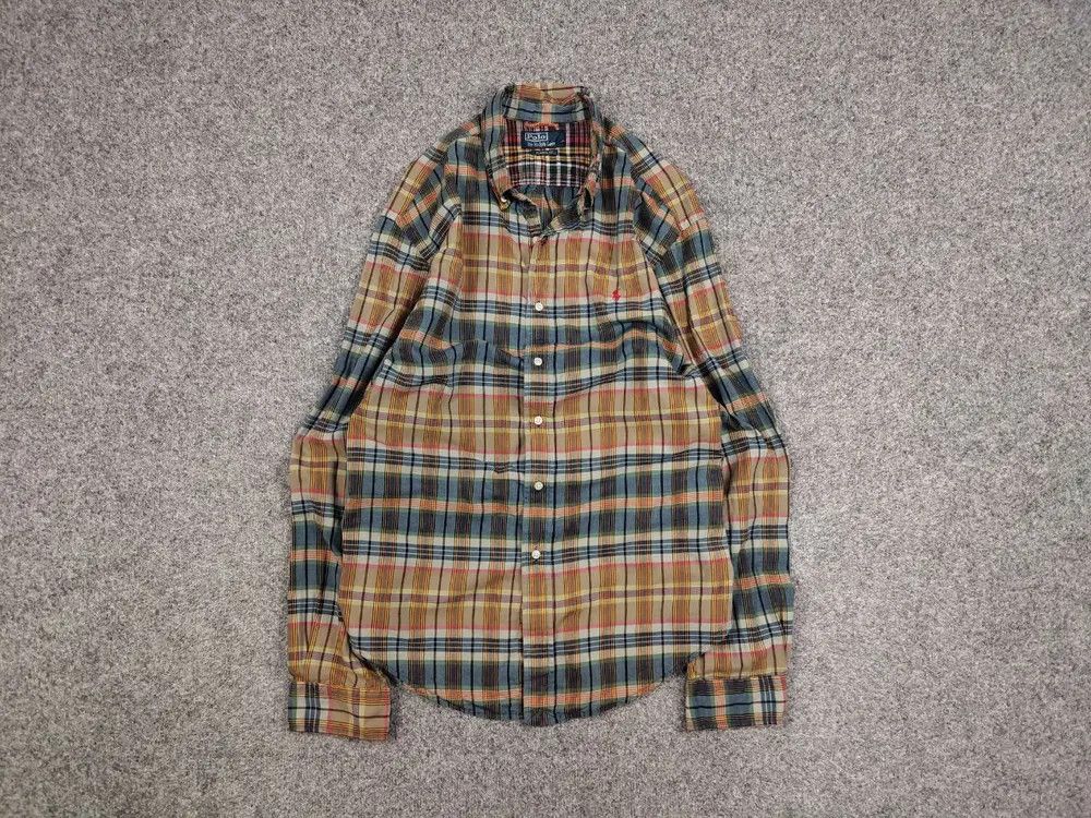 Polo Ralph Lauren Vintage 90's Polo Ralph Lauren Checkered Light Flannel Shirt Size US XL / EU 56 / 4 - 1 Thumbnail