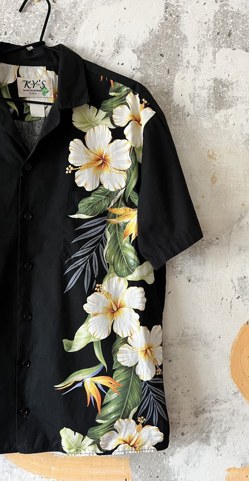 Vintage 90S KYS Crazy Big Logo Floral Hawaiian Style Button Up Shirt Size US M / EU 48-50 / 2 - 6 Thumbnail