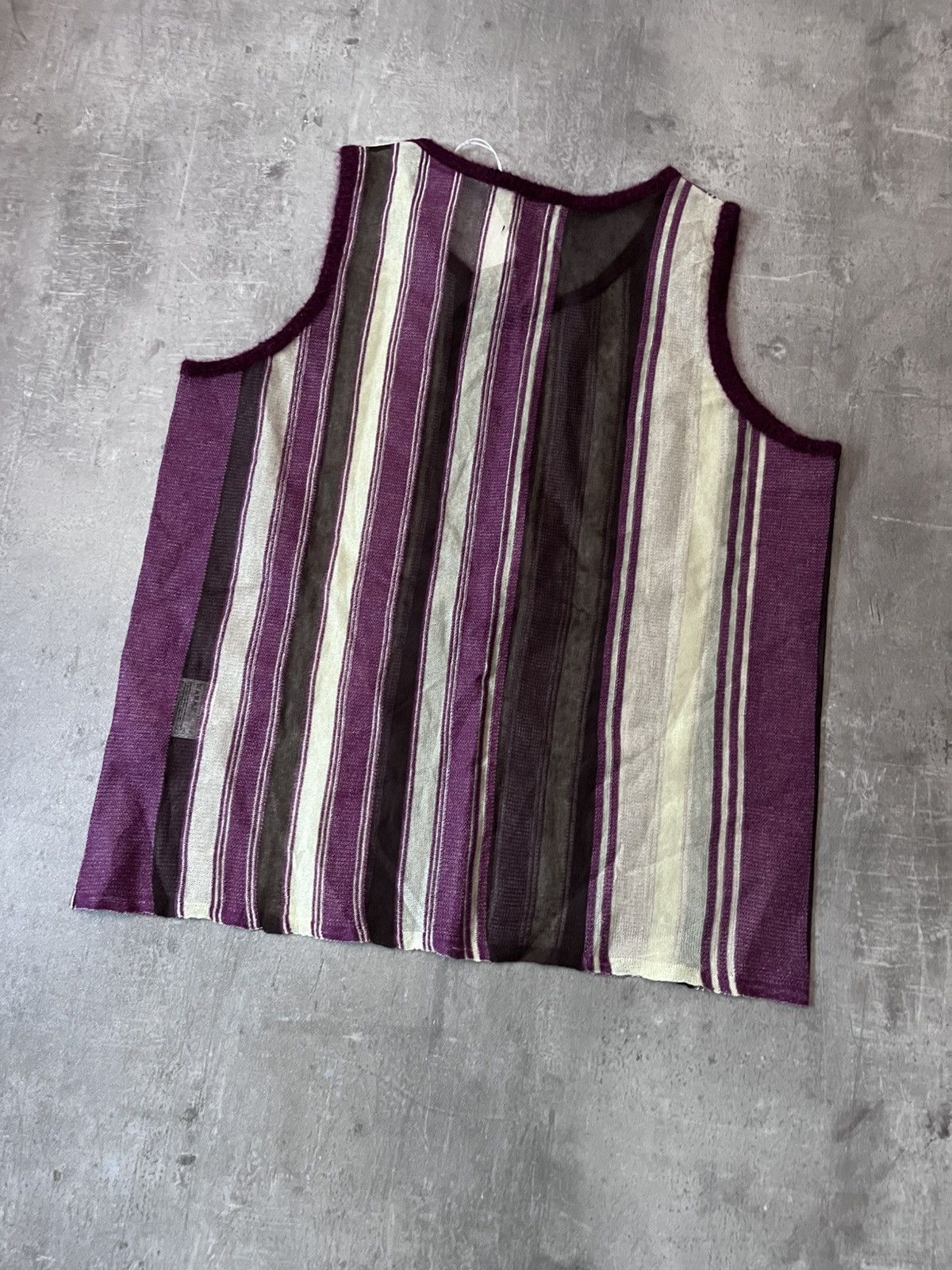 Acne Studios Acne Studios striped tank top cotton wool mohair Size US M / EU 48-50 / 2 - 6 Thumbnail