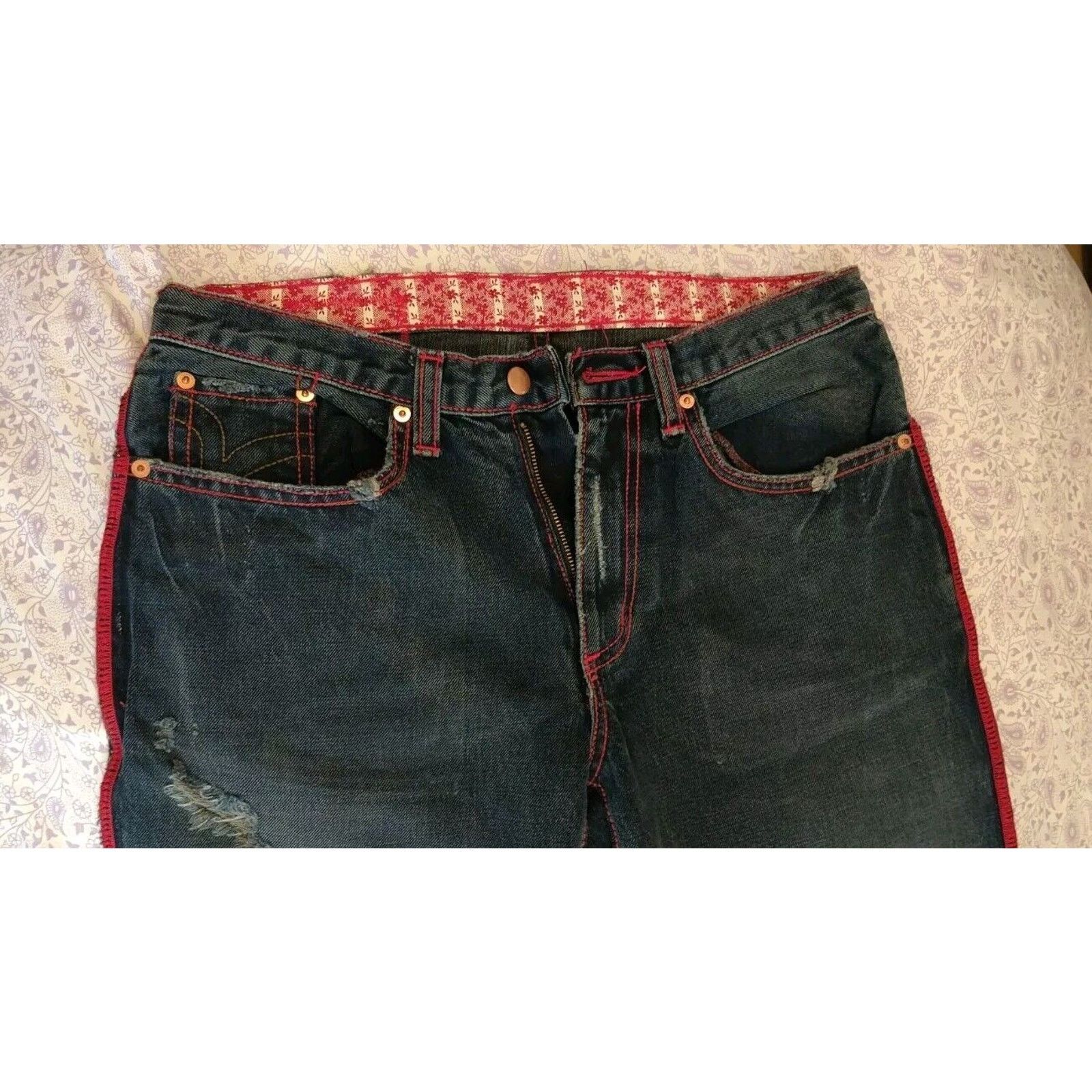 Other !! Red Rough Rider Jeans By Michelle Marie Nichols Mens 32 Size US 32 / EU 48 - 5 Thumbnail