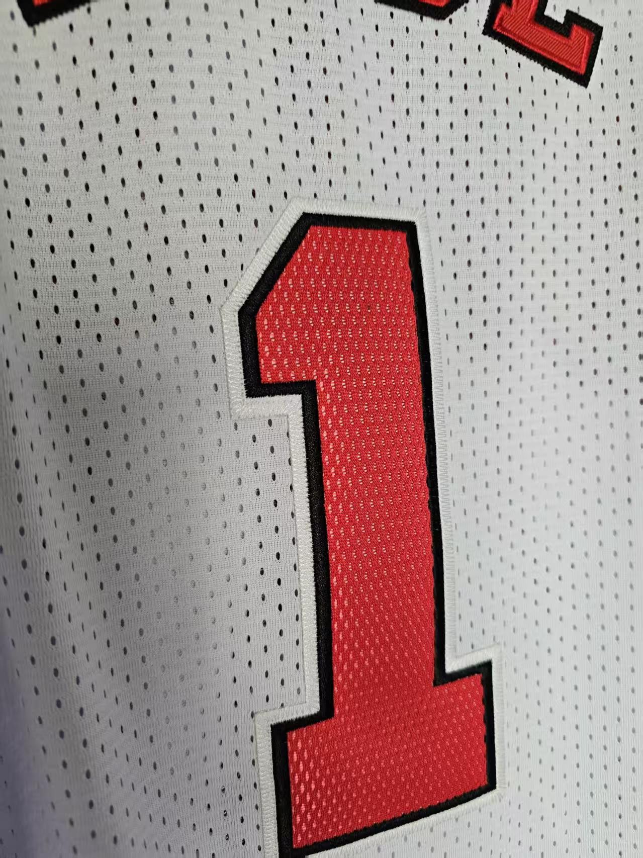NBA Bulls 1 Derrick Rose Jersey XXL White Size US XXL / EU 58 / 5 - 4 Thumbnail