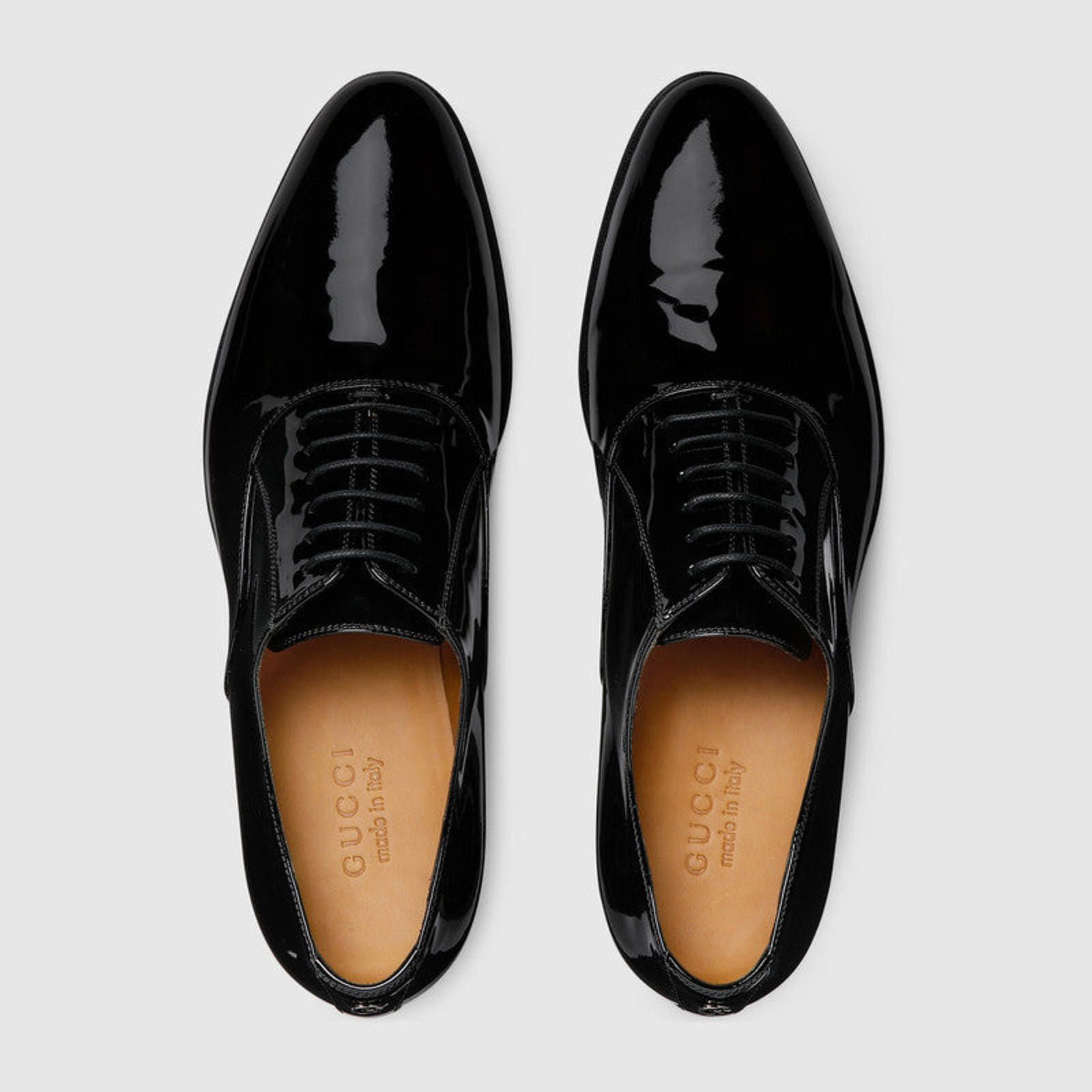 Gucci Gucci Double G Lace Up Patent Shoes Size US 5 / EU 37 - 4 Thumbnail