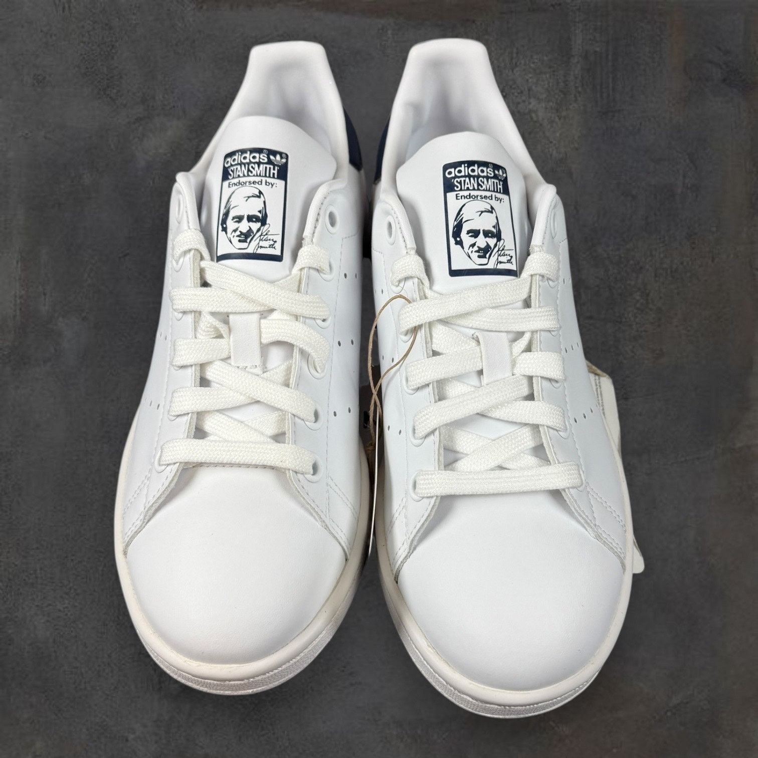 Adidas Adidas Originals Stan Smith White Navy Men's US 5 NWT NIB Size US 5 / EU 37 - 10 Thumbnail