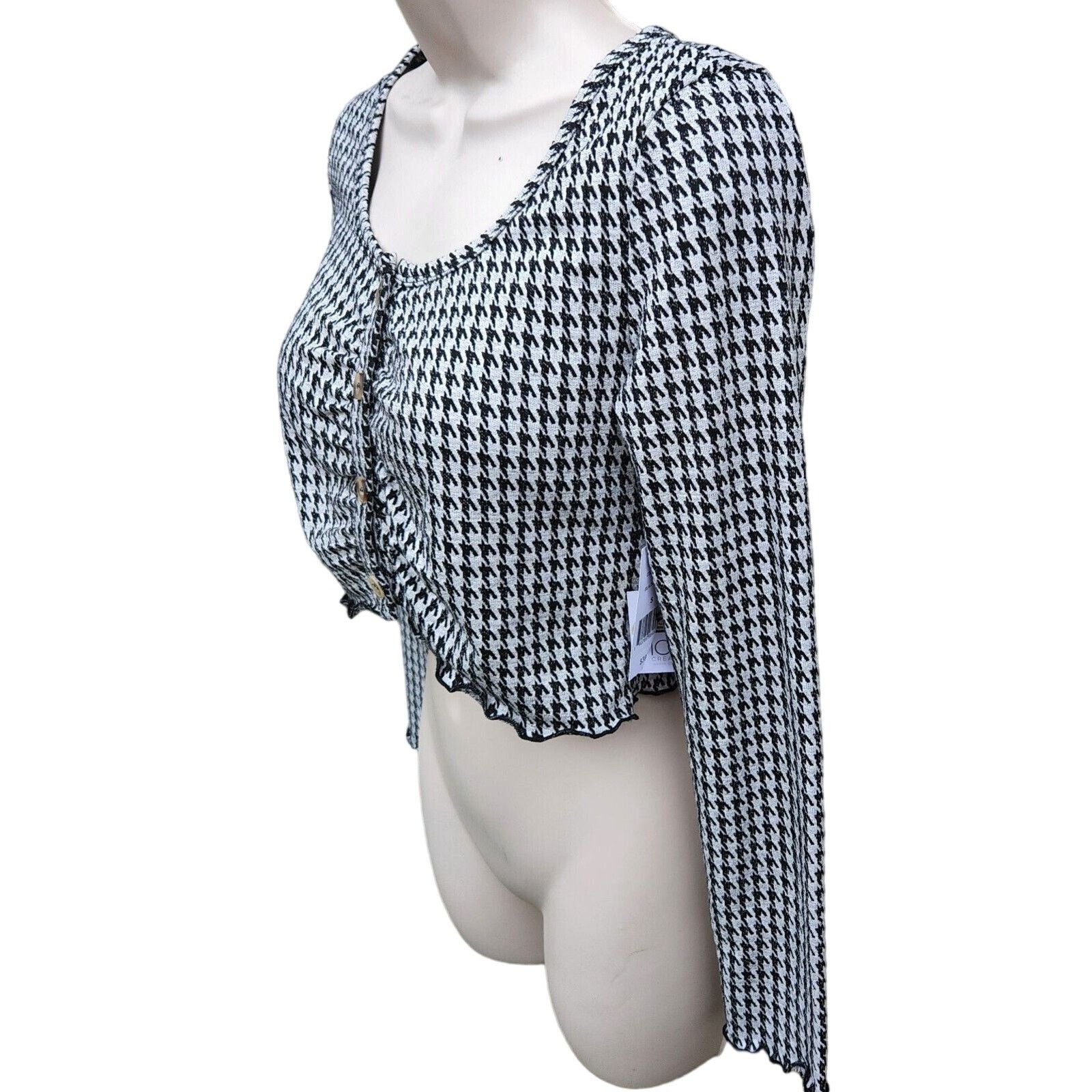 Other La La Land Creative Co Women's Houndstooth Crop Top S Size S / US 4 / IT 40 - 7 Thumbnail