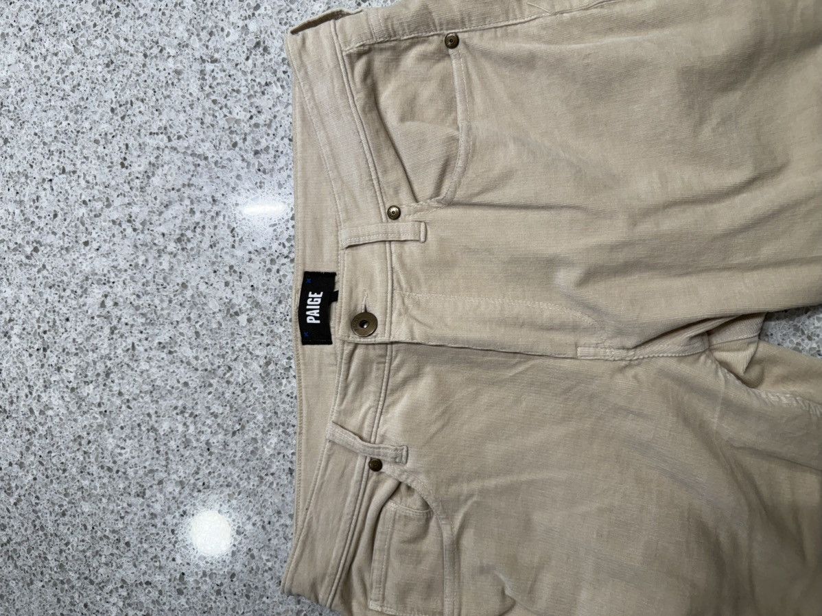 Paige Cream Paige Corduroy Pants Size US 32 / EU 48 - 3 Thumbnail