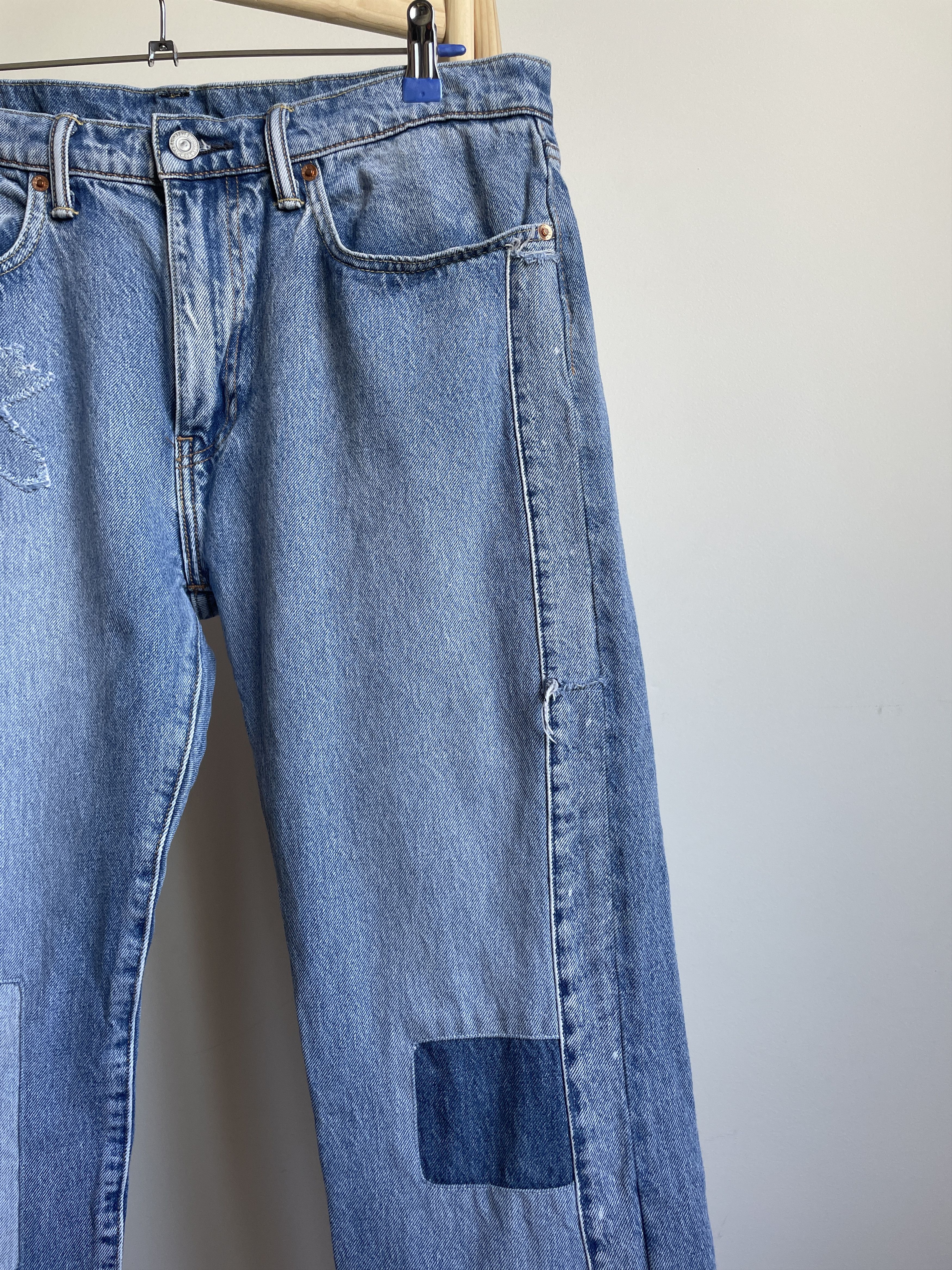 Levi's Levi's 502 Patchwork Denim Size 34x32 Size US 34 / EU 50 - 6 Thumbnail