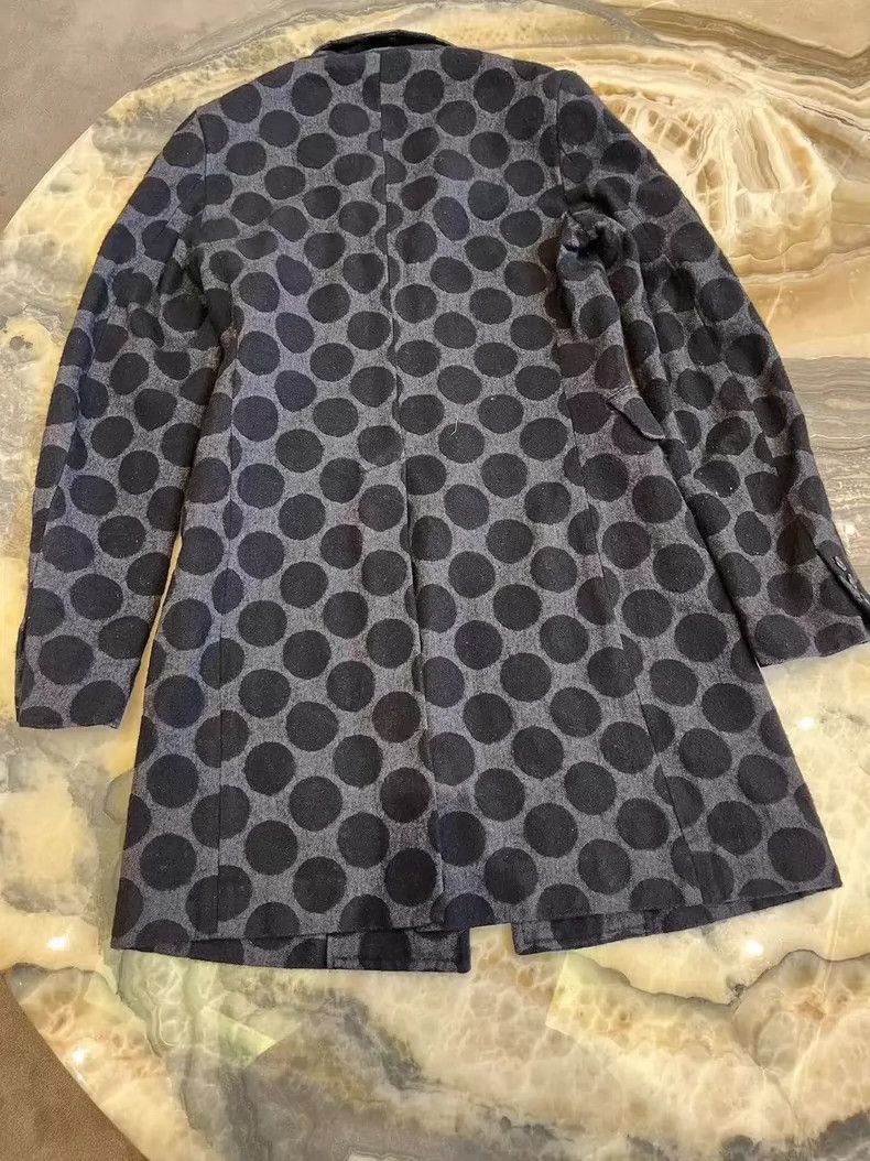 Comme des Garcons Comme Des Garcons Black polka-dot ruffled coat Size S / US 4 / IT 40 - 2 Thumbnail