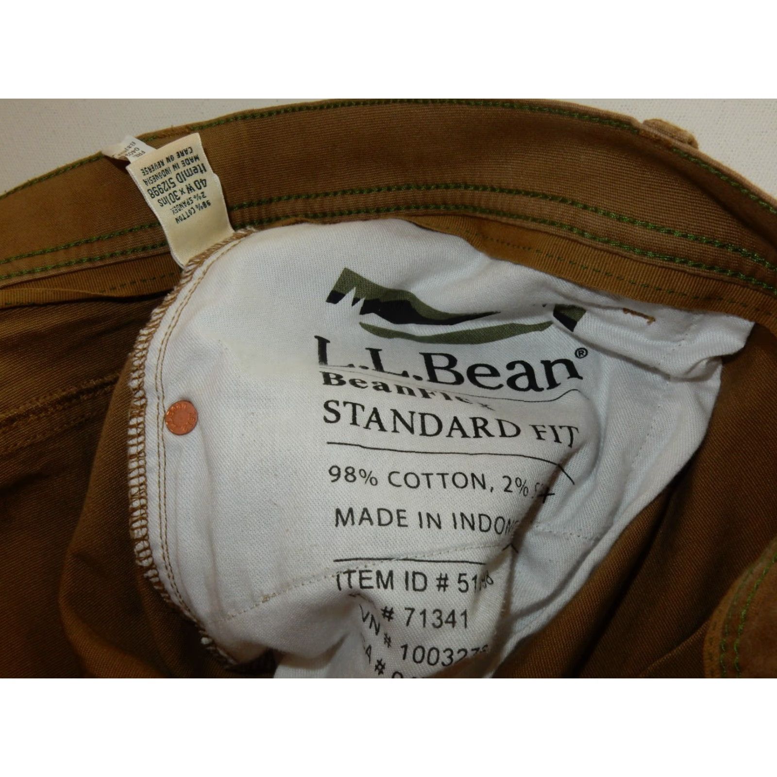 Vintage VINTAGE L.L. Bean Men's Jeans Size 40x30 Brown Straight Regular Waist Mens Size US 40 / EU 56 - 5 Thumbnail