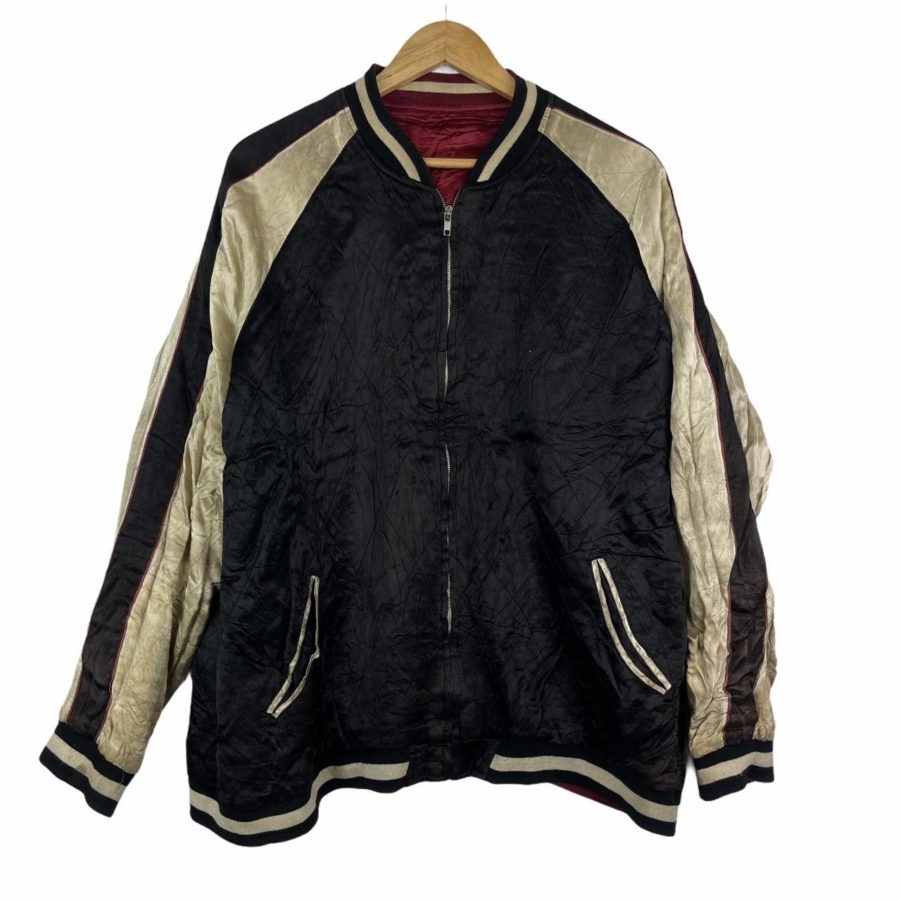 Vintage Vintage SUKAJAN Jacket DRAGON RYU RAYON Reversible Japanese Size XL / US 12-14 / IT 48-50 - 3 Thumbnail