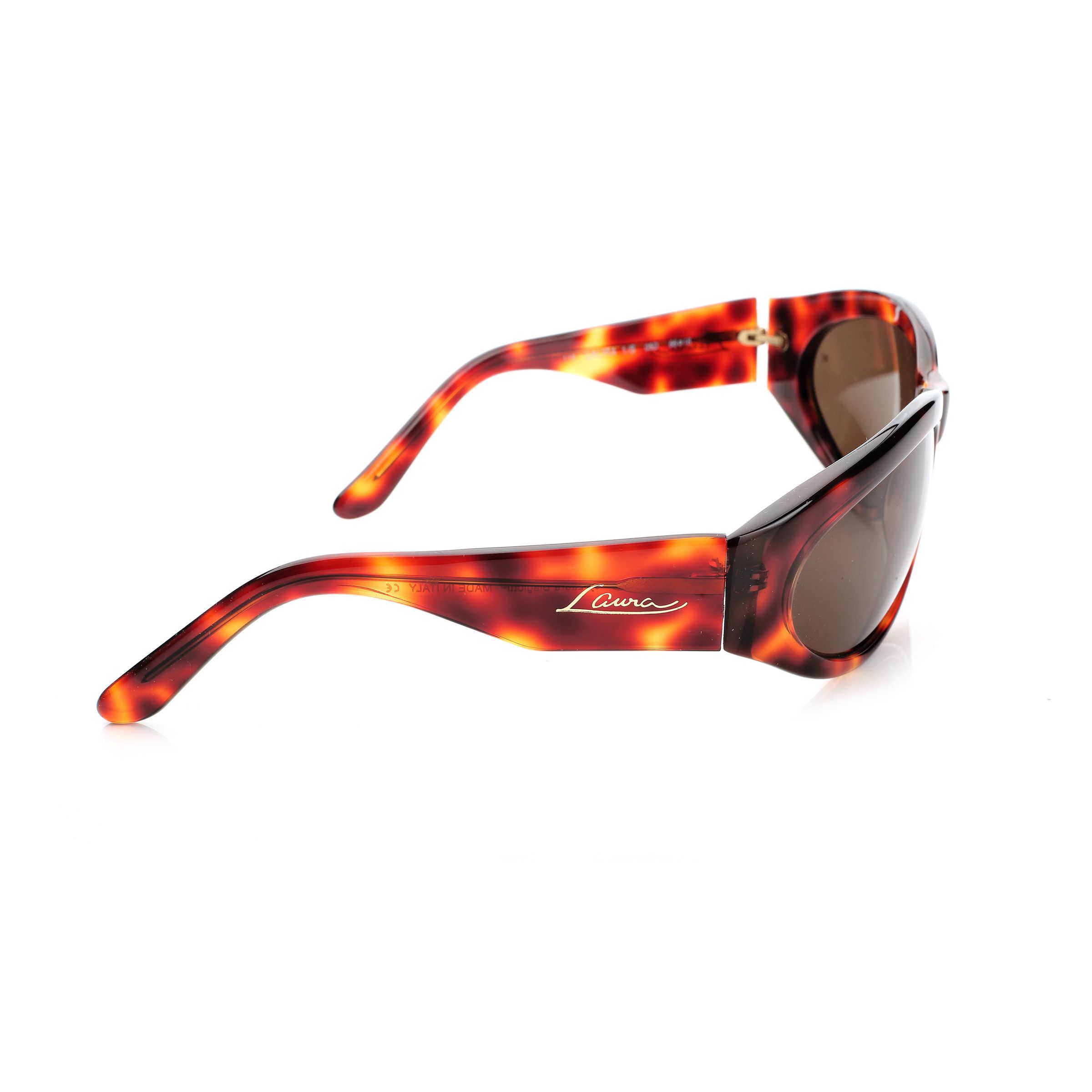 Laura Biagiotti Laura Biagiotti 90s Dark Cheetah Oversized Sunglasses Size ONE SIZE - 4 Thumbnail