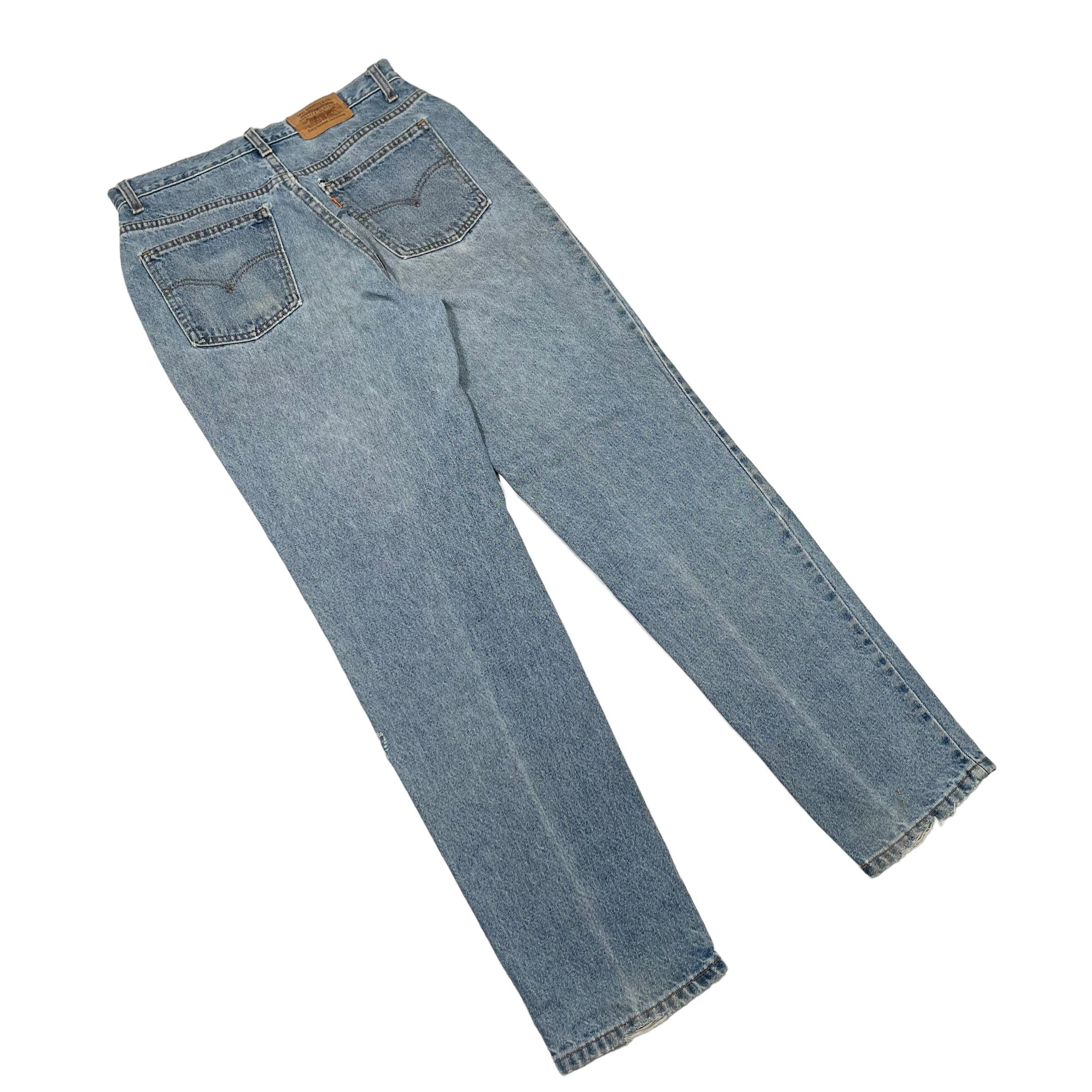 Hedi Slimane × Levi's × Vintage Vintage 1970s Levis Orange Tab Washed Distressed Denim Jeans Size US 30 / EU 46 - 2 Thumbnail