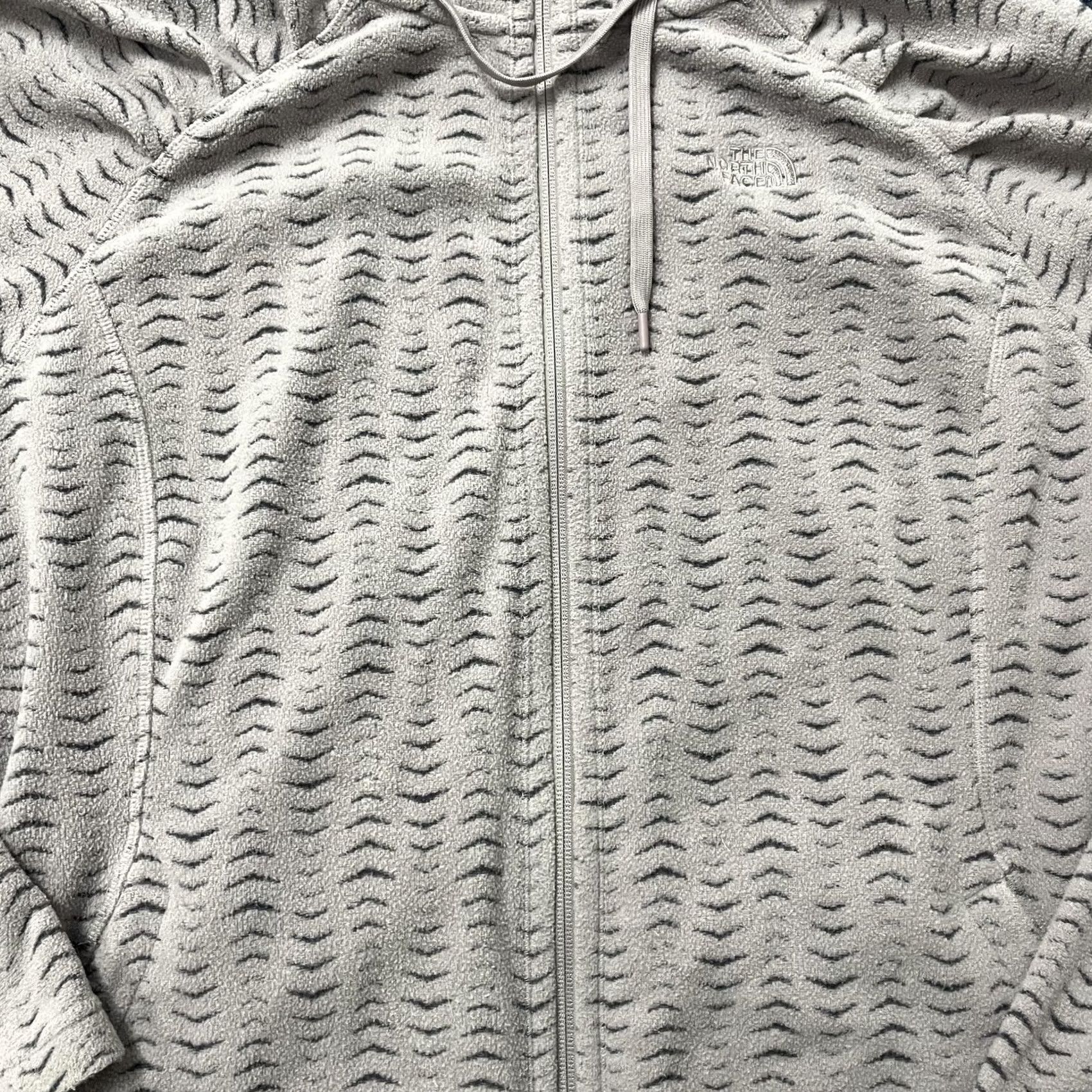 The North Face VINTAGE? No. The North Face Jacket Womens XXL Beige Fleece Hooded Full Zip Geometric Hiking Size XXL / US 16-18 / IT 52-54 - 4 Thumbnail