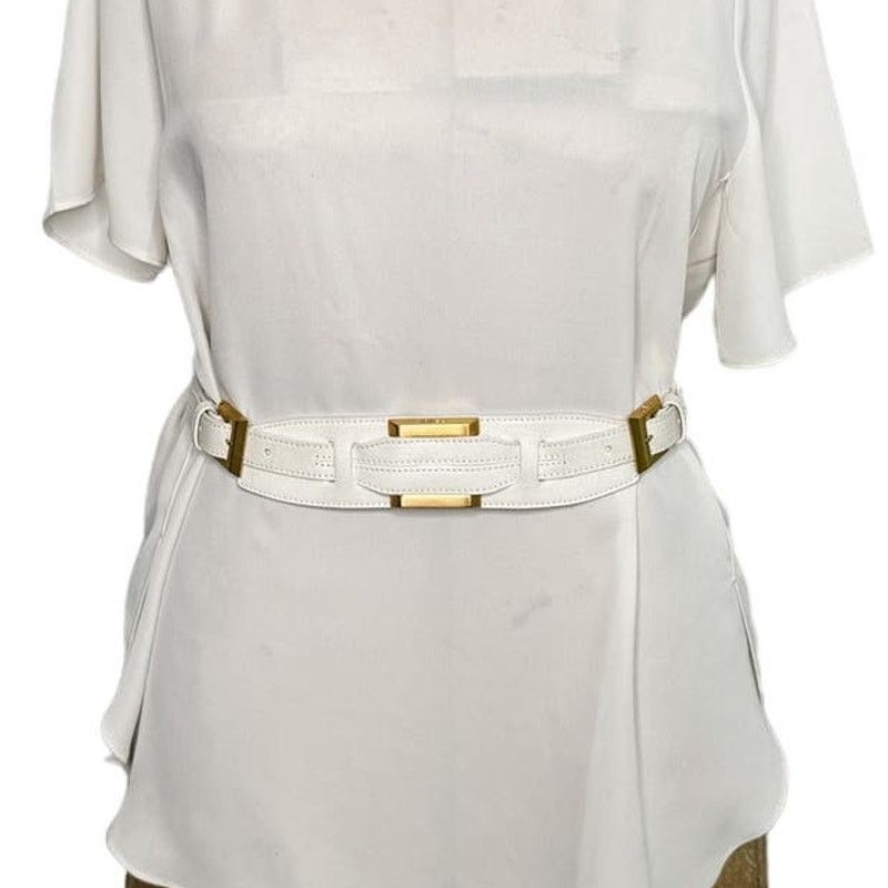 Fendi Fendi vintage white gold double buckle belt size 80/32 Size ONE SIZE - 3 Thumbnail