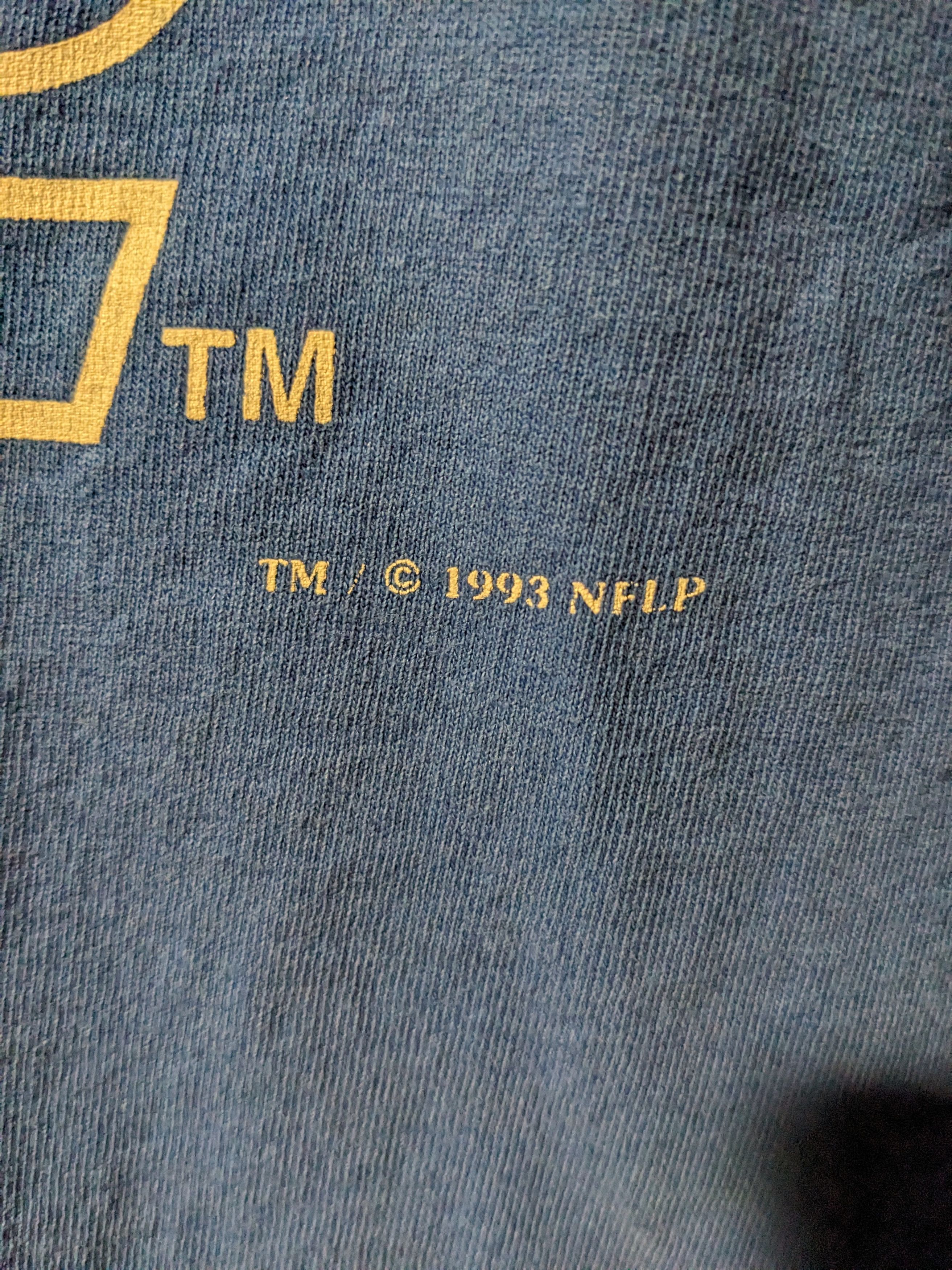 NFL × Nutmeg × Vintage Vintage 1993 New York Giants NFL Football Nutmeg T-Shirt Size US L / EU 52-54 / 3 - 4 Thumbnail