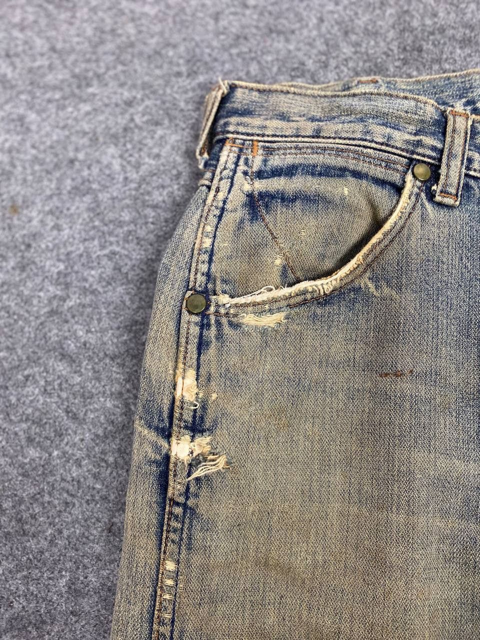 Wrangler vintage wrangler rusty distressed denim nice design Size US 32 / EU 48 - 12 Thumbnail