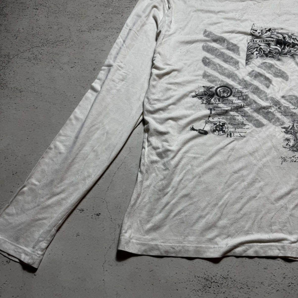 Affliction archive slim fit longsleeve armani with big logo Size US L / EU 52-54 / 3 - 3 Thumbnail