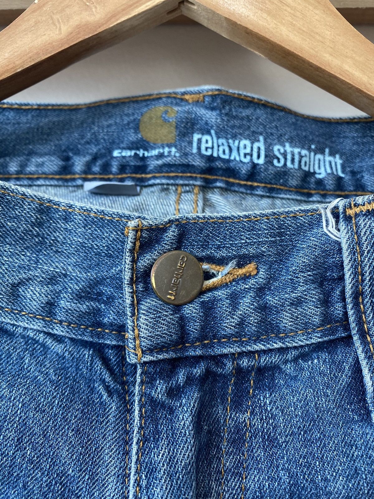 Carhartt Carhartt Relaxed Straight Denim Jeans B320-WTB Size US 30 / EU 46 - 4 Thumbnail