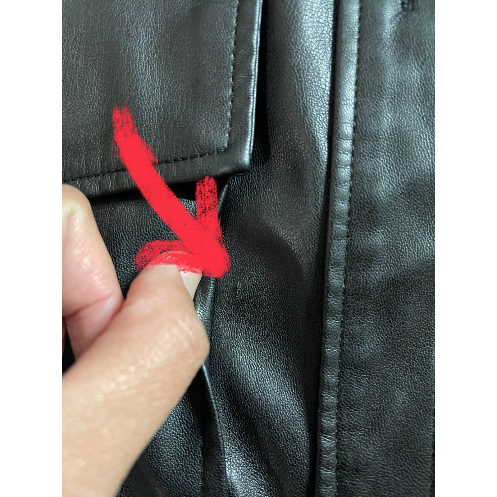 Zara ZARA Black Leather Jacket S Size S / US 4 / IT 40 - 7 Thumbnail